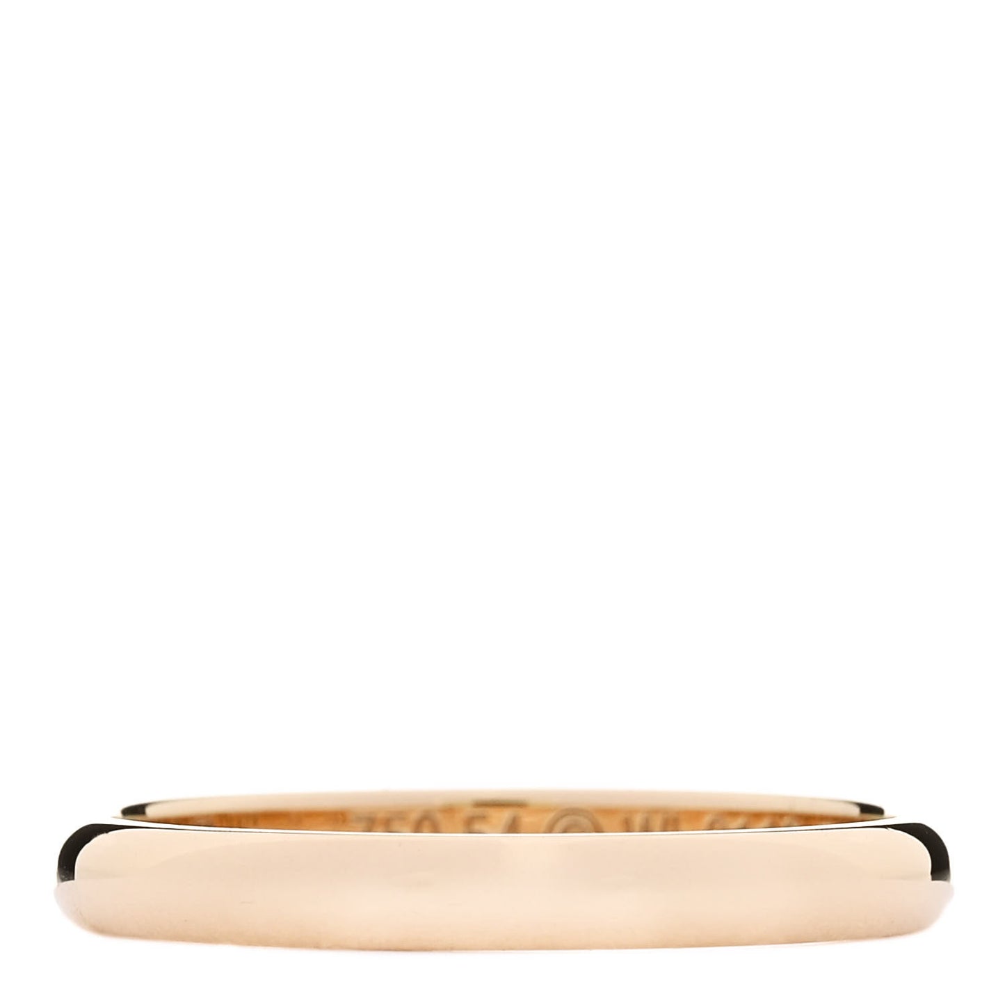 18K Yellow Gold 2.5mm 1895 Wedding Band Ring 54 6.75