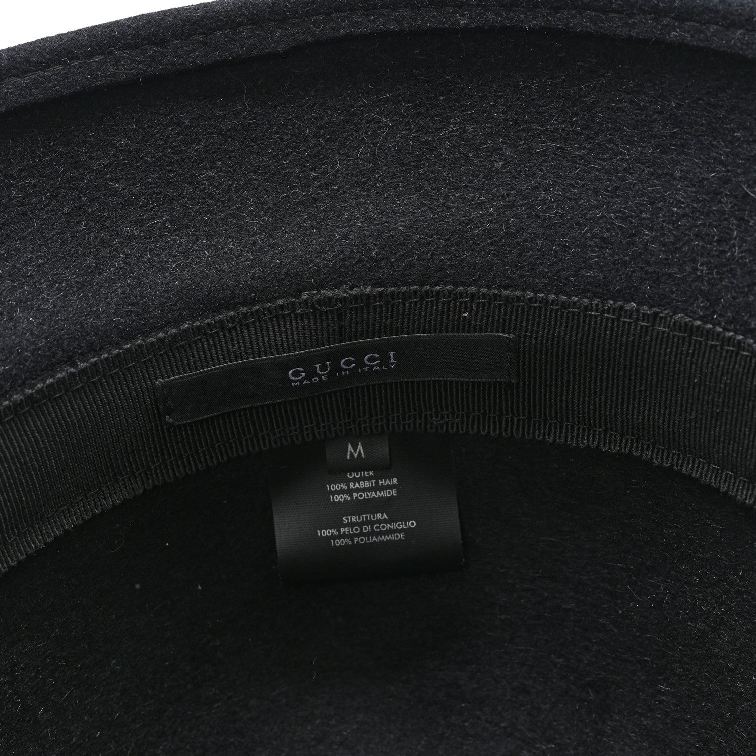 Gucci Felt Bucket Hat M Black 8 of 8
