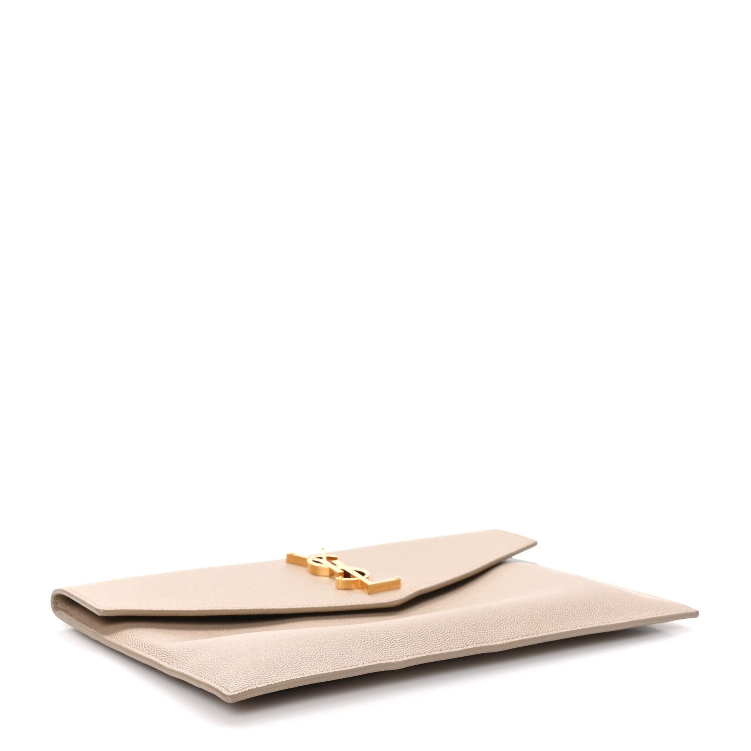 Saint Laurent Grain De Poudre Uptown Pouch Dark Beige 4 of 9