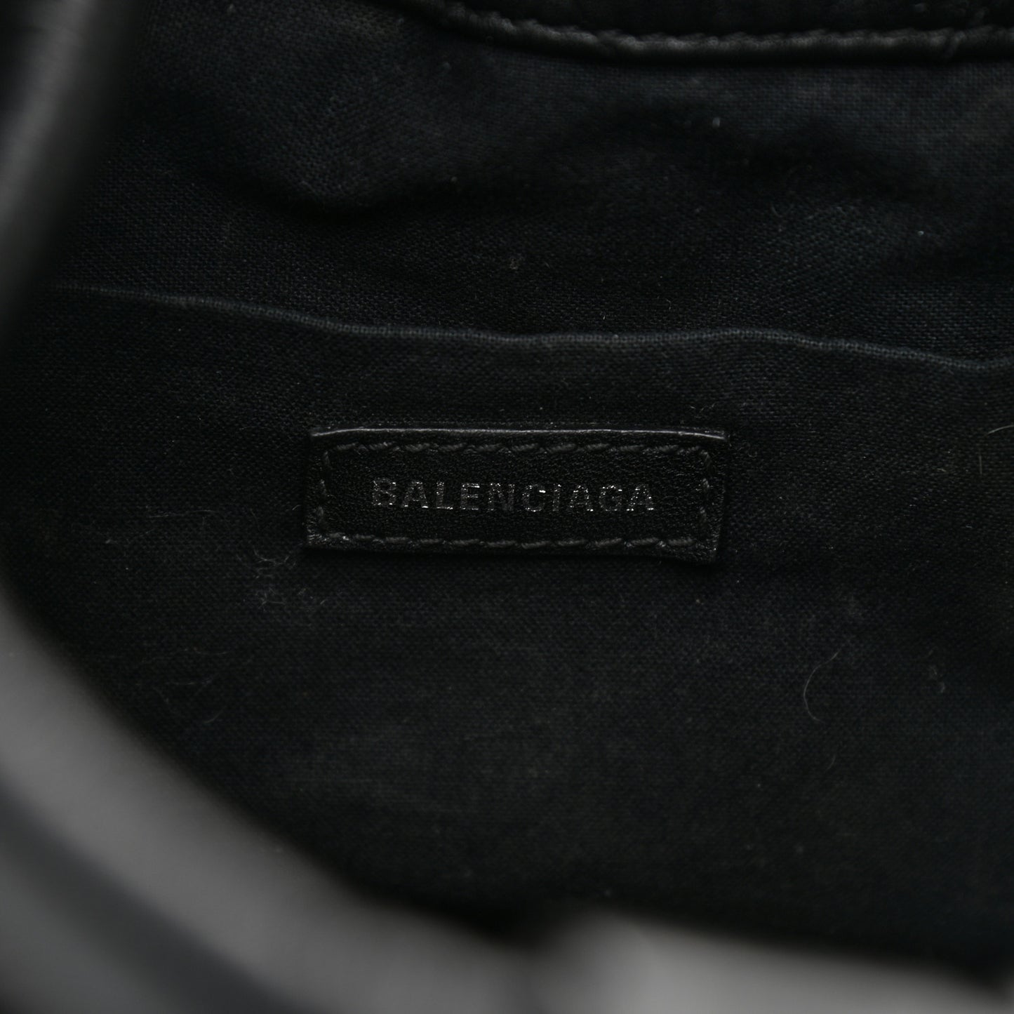 Nappa Calfskin Quilted Touch B Bucket Bag Black