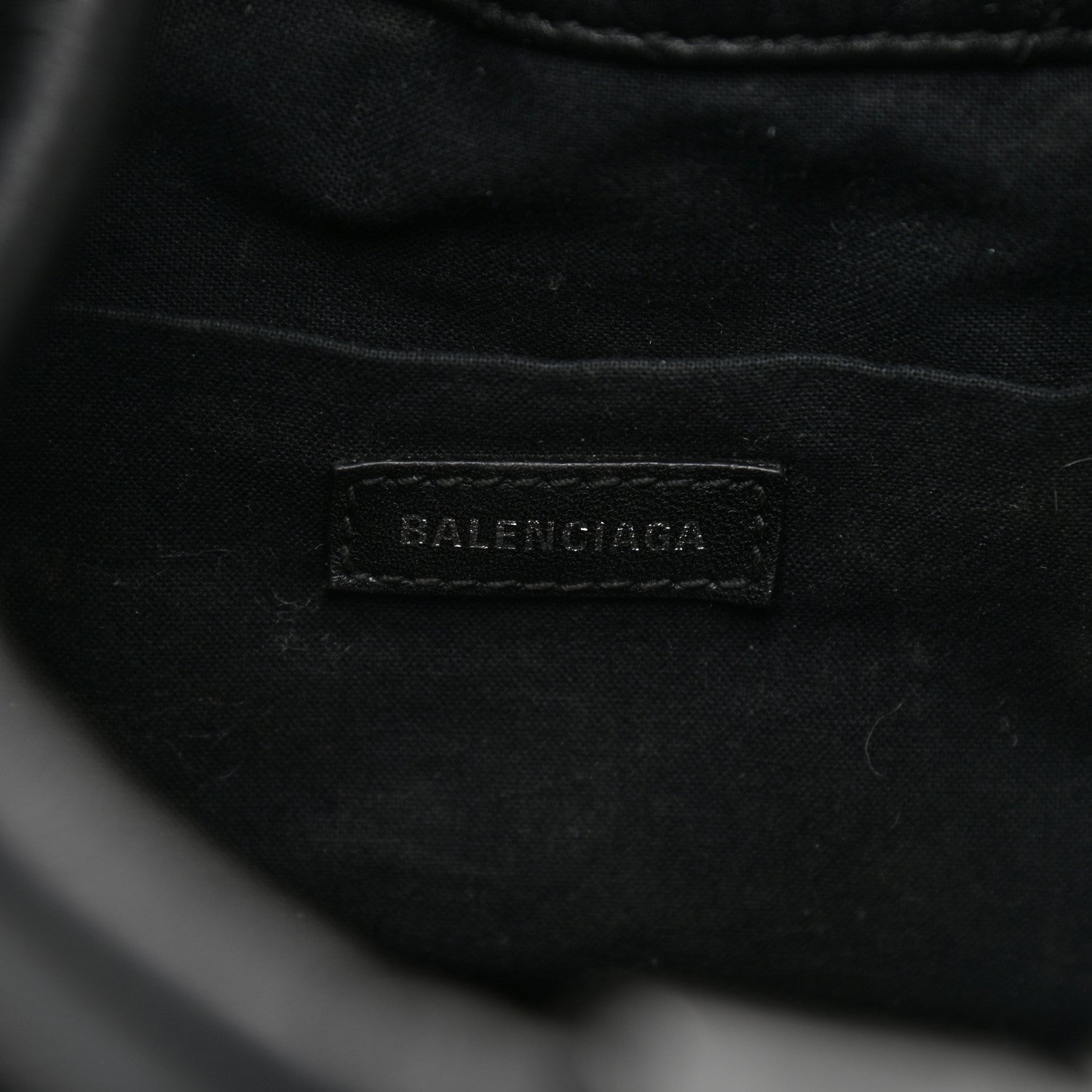 Balenciaga Nappa Calfskin Quilted Touch B Bucket Bag Black 6 of 10