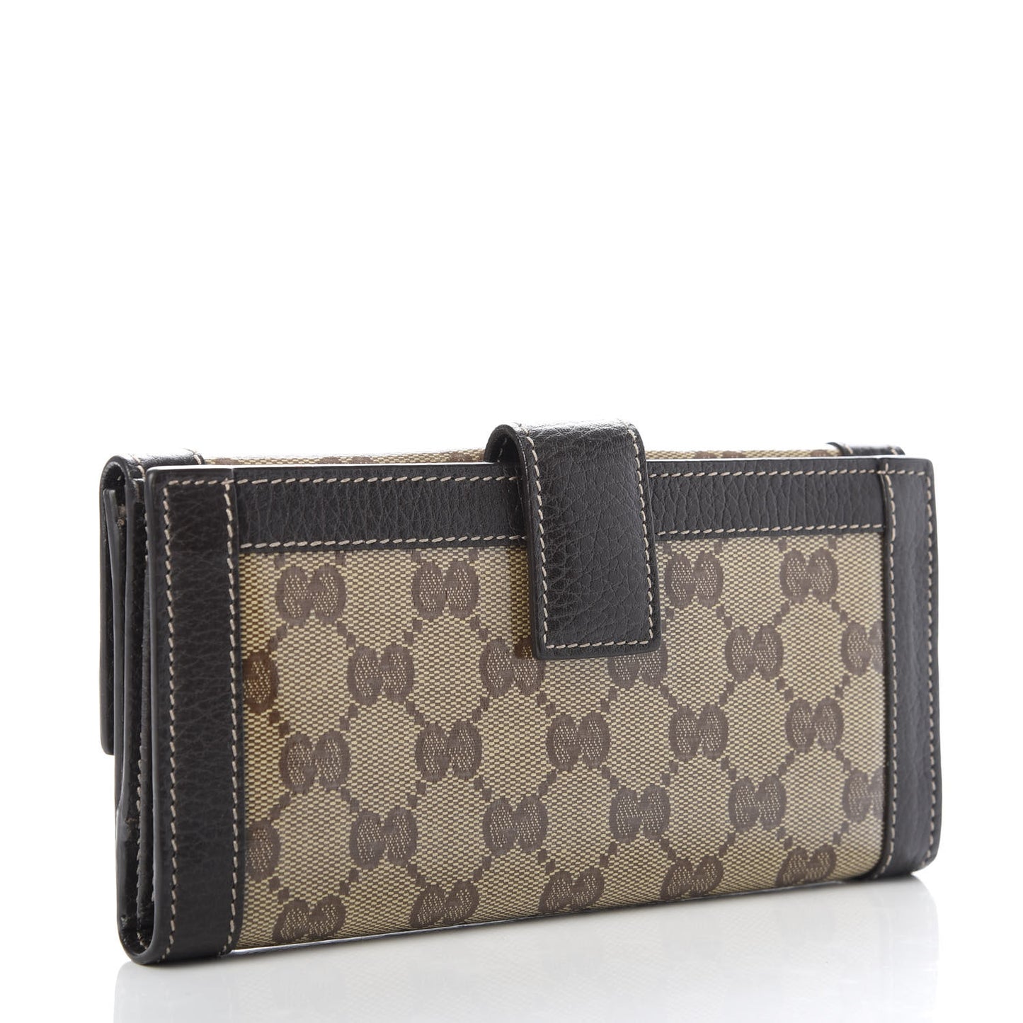 Crystal Monogram Continental Charmy Wallet Brown