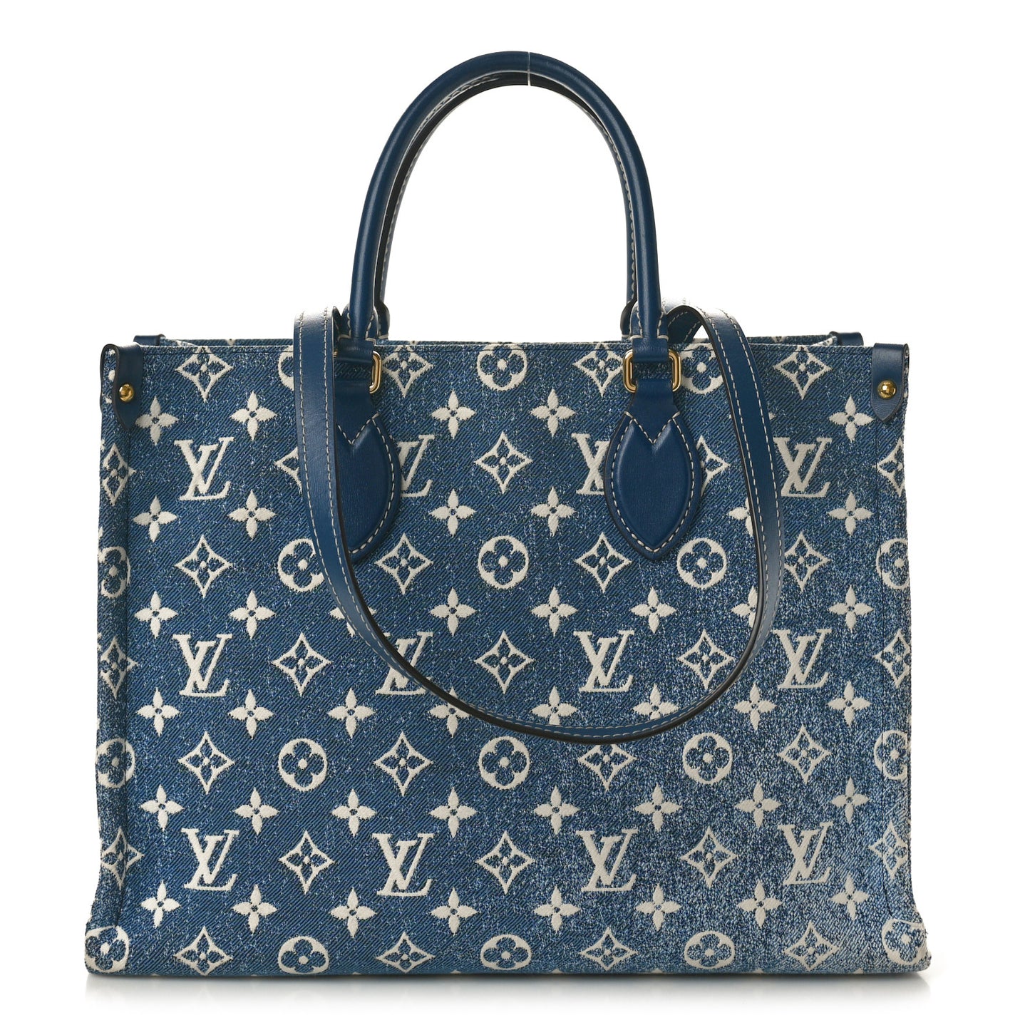 Monogram Jacquard Denim Onthego MM Bleu