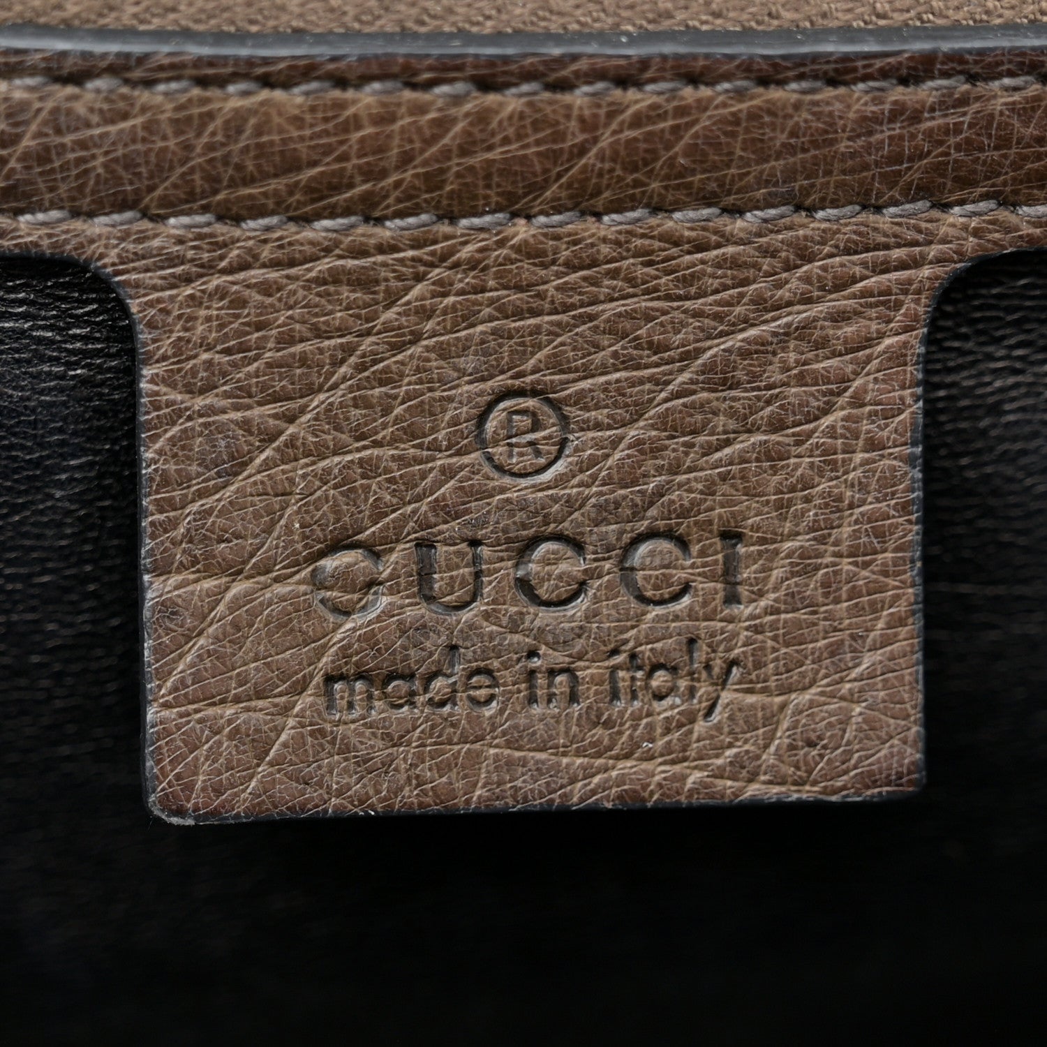 Gucci Ostrich Medium New Bamboo Top Handle Bag Dark Brown 6 of 14