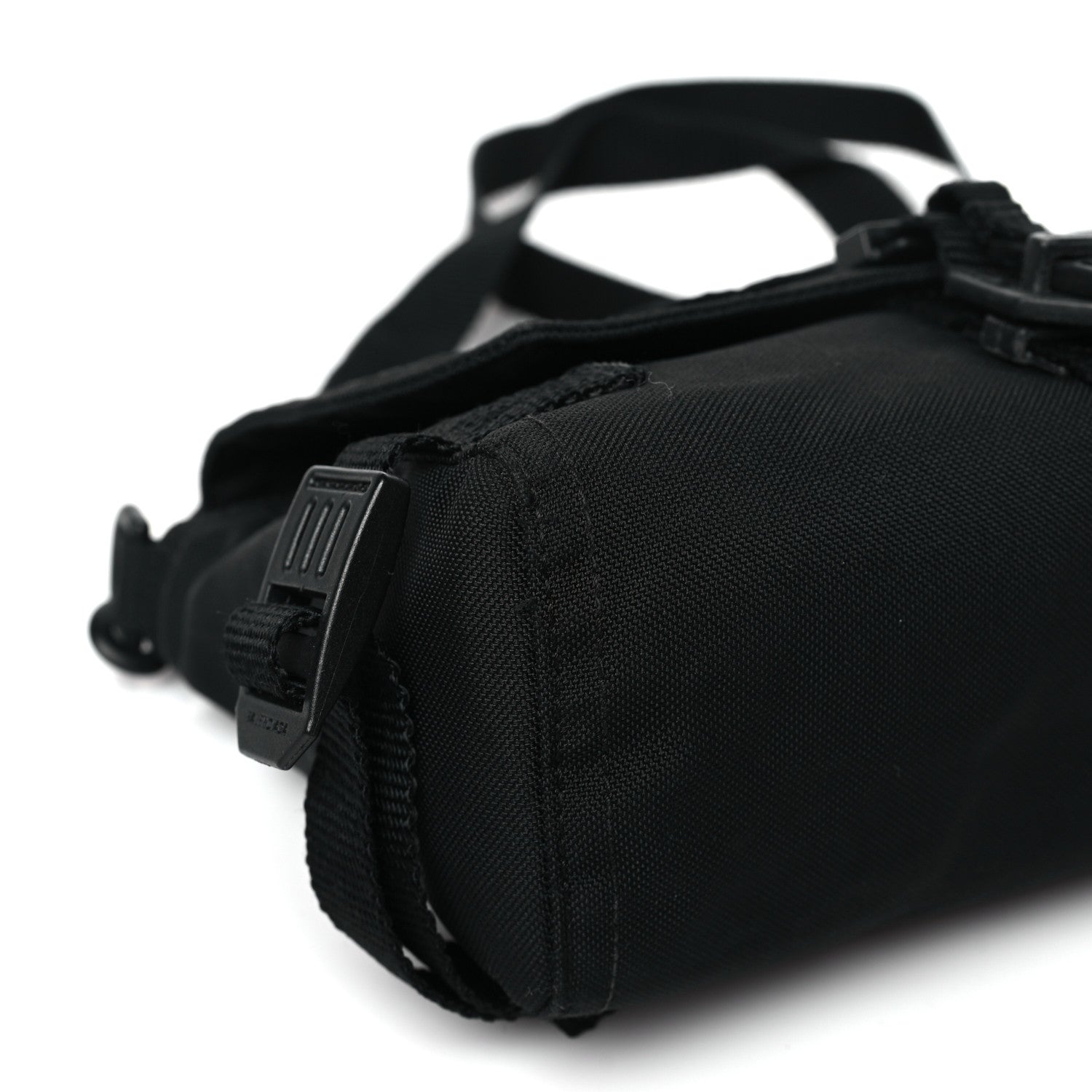 Balenciaga Nylon Logo Embroidered Army Messenger Bag Black 8 of 9