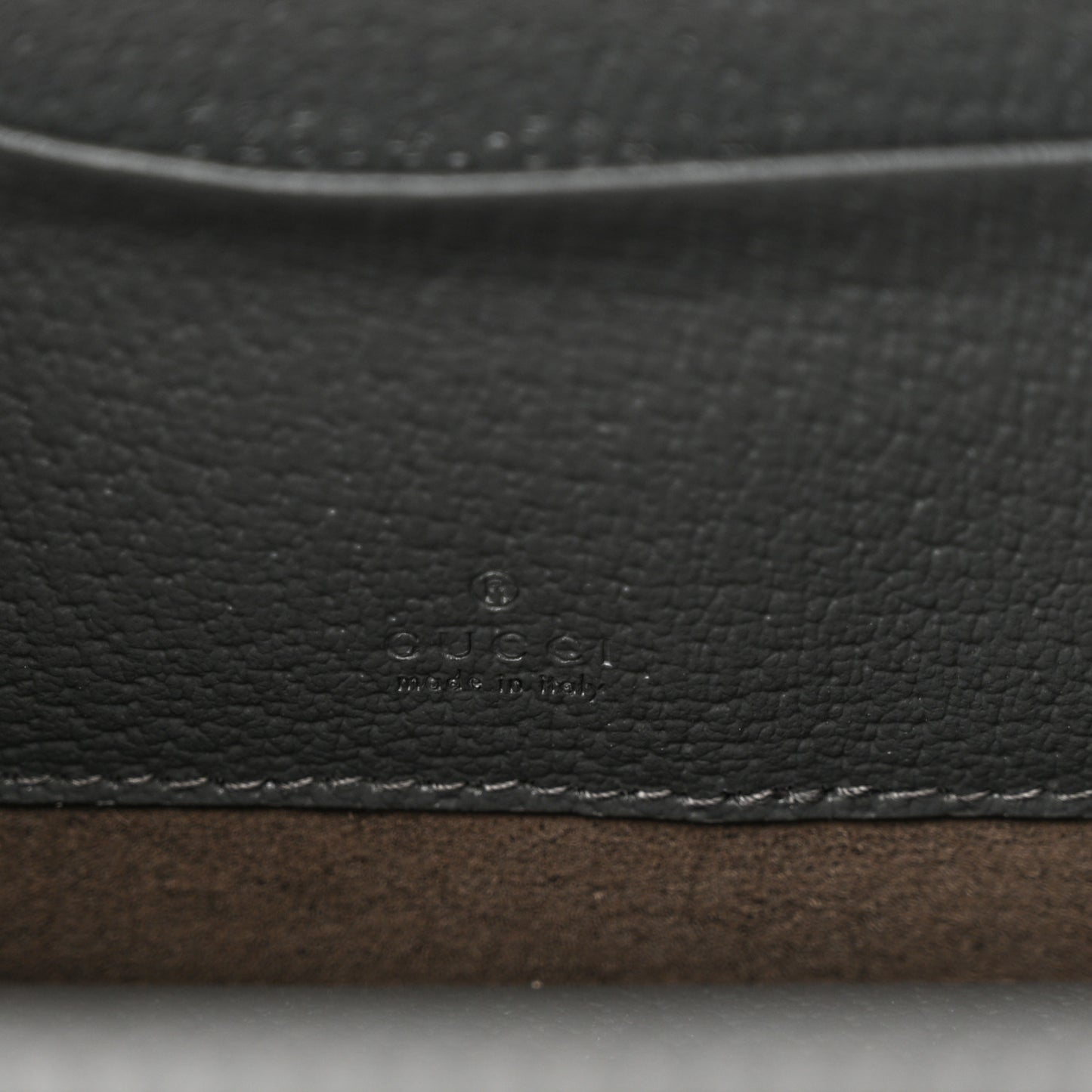 GG Supreme Monogram Textured Dollar Calfskin Mini New Basket Shoulder Bag Black Grey