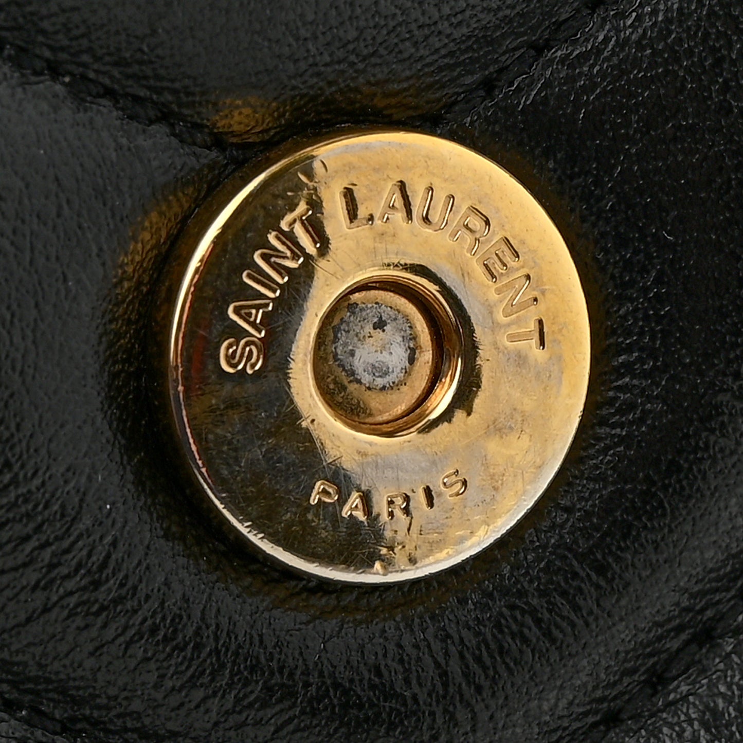 Calfskin Y Quilted Monogram Large Loulou Shopper Black