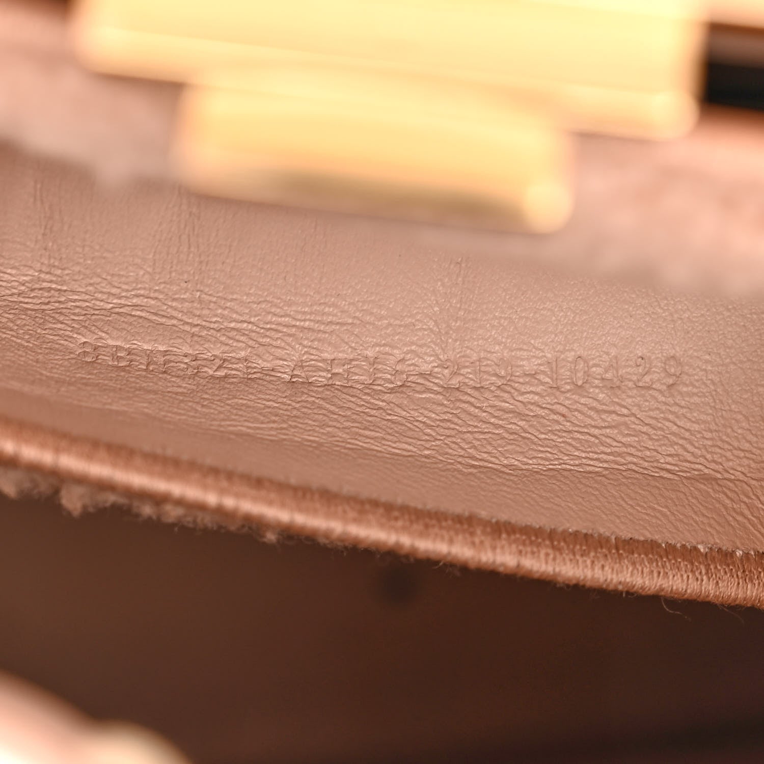 Fendi Curly Shearling Shiny Nappa Medium Peekaboo I SEE U Satchel Rosa Plaster 9 of 12