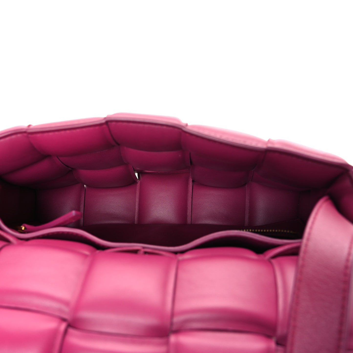 Nappa Maxi Intrecciato Padded Cassette Crossbody Bag Cinnabar