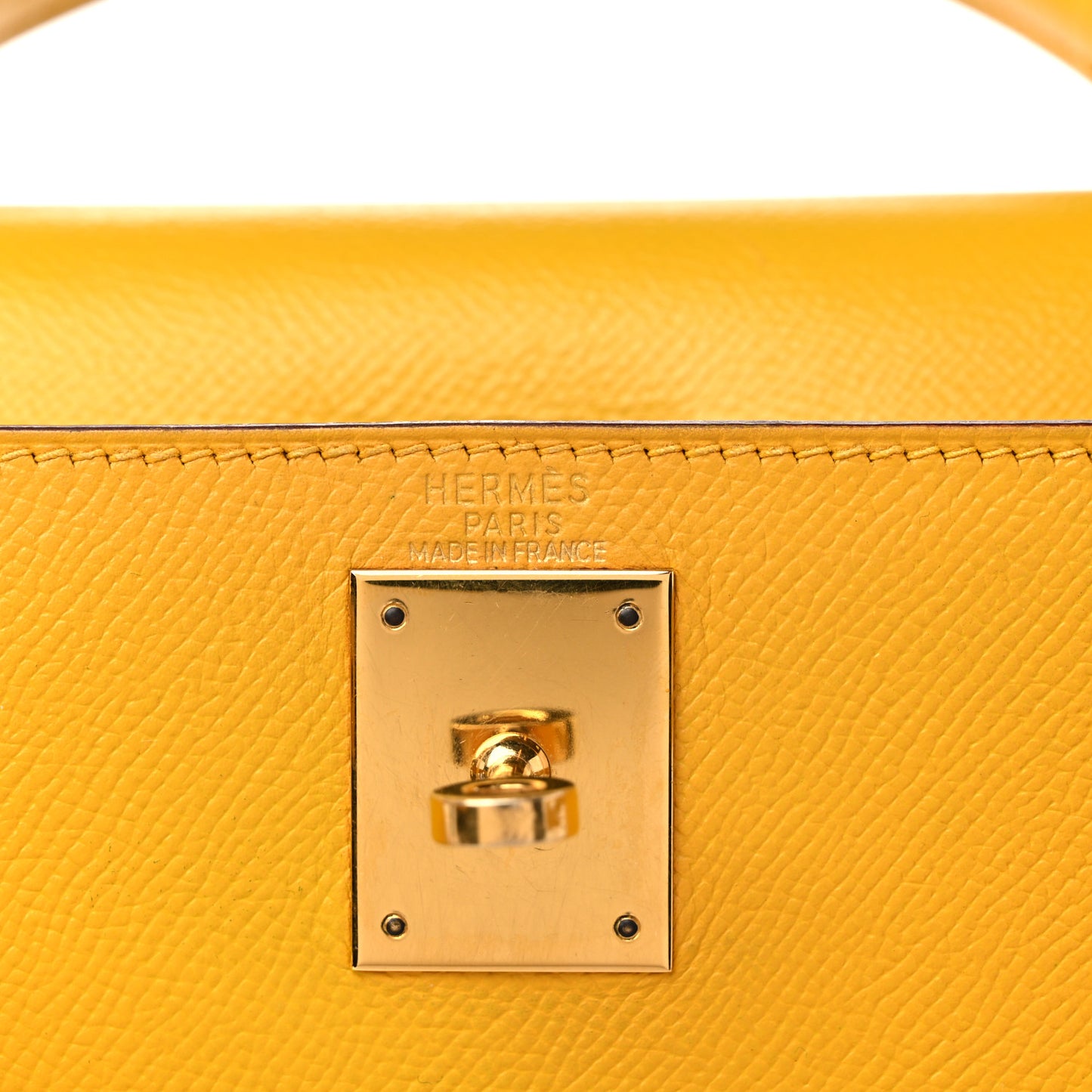 Epsom Kelly Sellier 28 Jaune Ambre