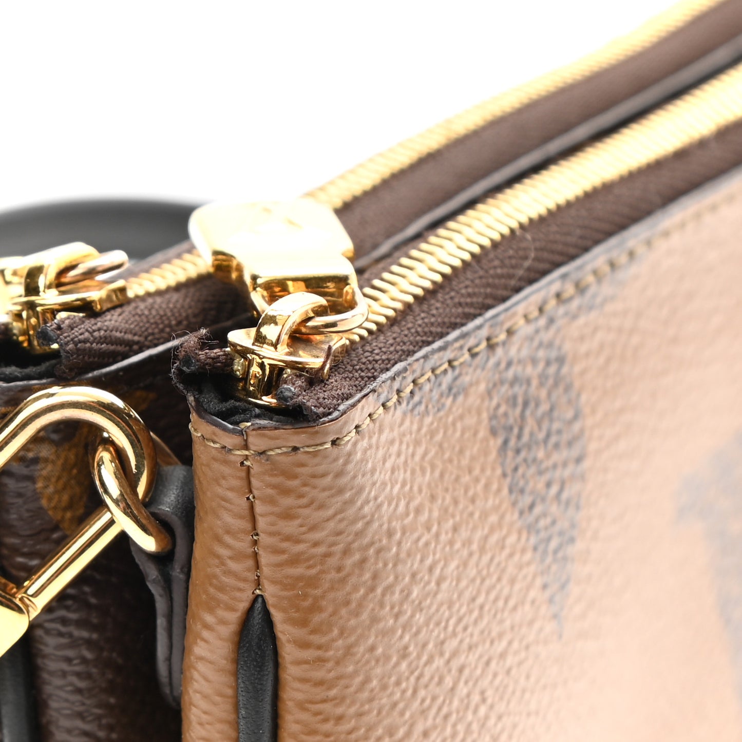 Reverse Monogram Giant Double Zip Pochette