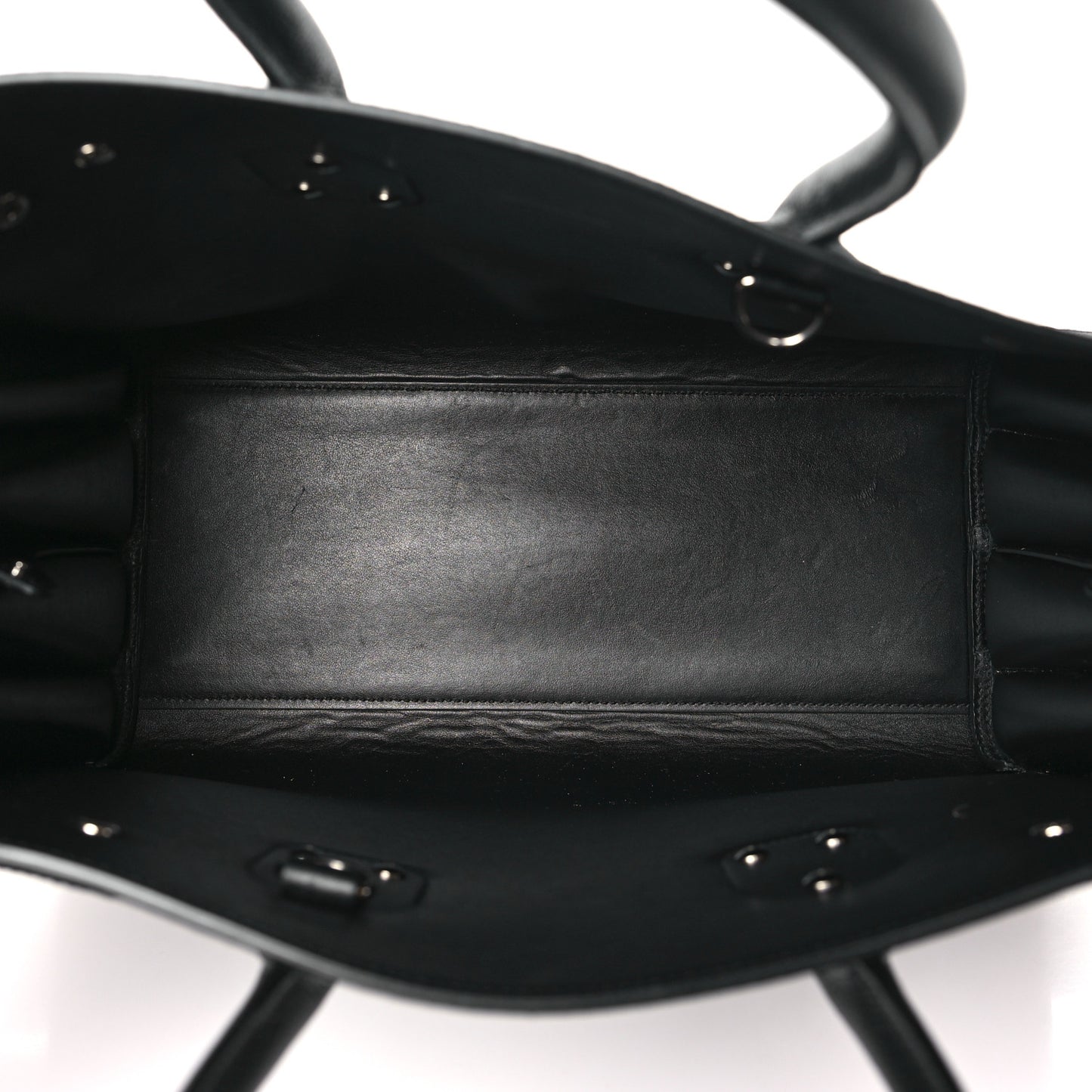 Grained Calfskin Small Sac De Jour Black