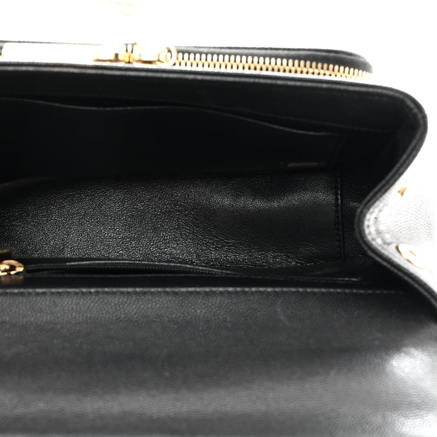 Caviar Quilted Small Business Affinity Flap Black