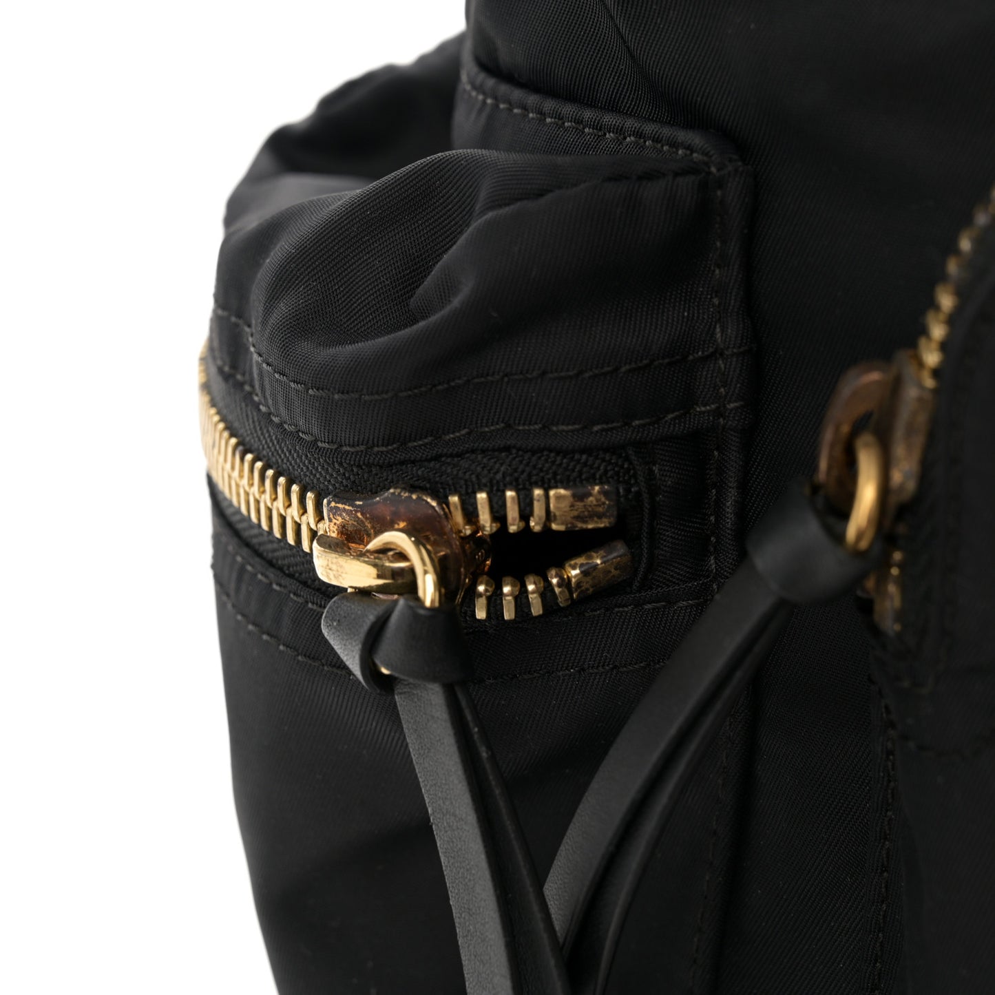 Nylon Medium Rucksack Backpack Black