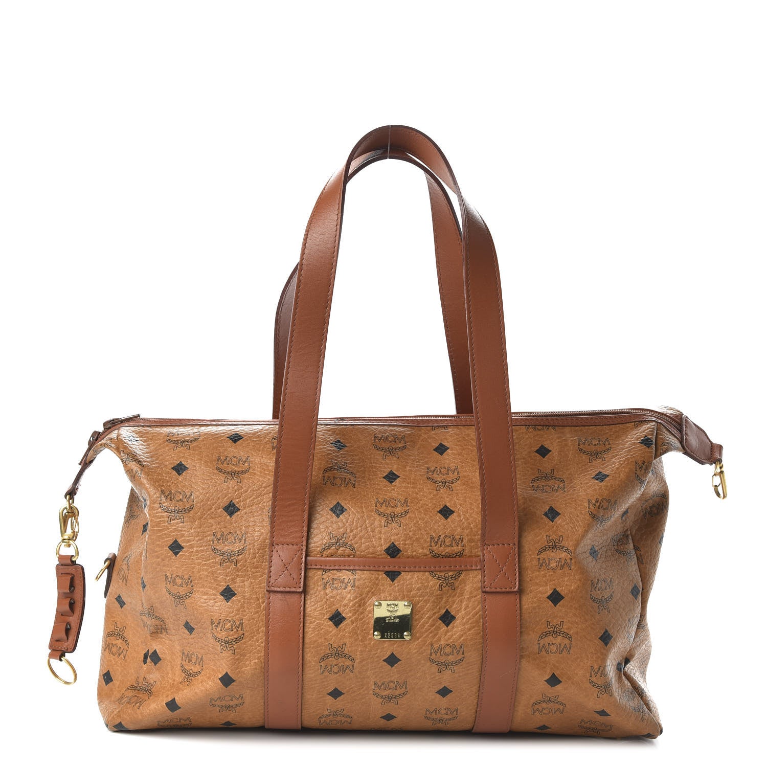 MCM Visetos Golf Duffle Bag Cognac 653405 – FASHIONPHILE