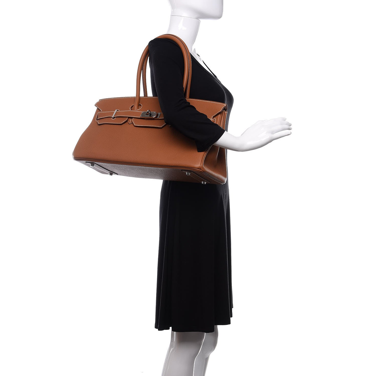 Hermes Togo JPG Shoulder Birkin II 42 Gold 3 of 11