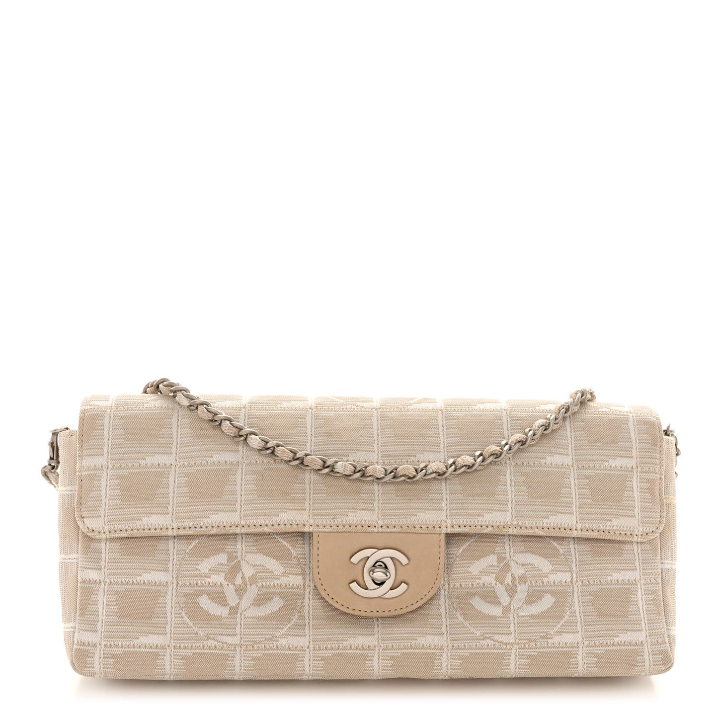 Nylon Travel East West Flap Beige