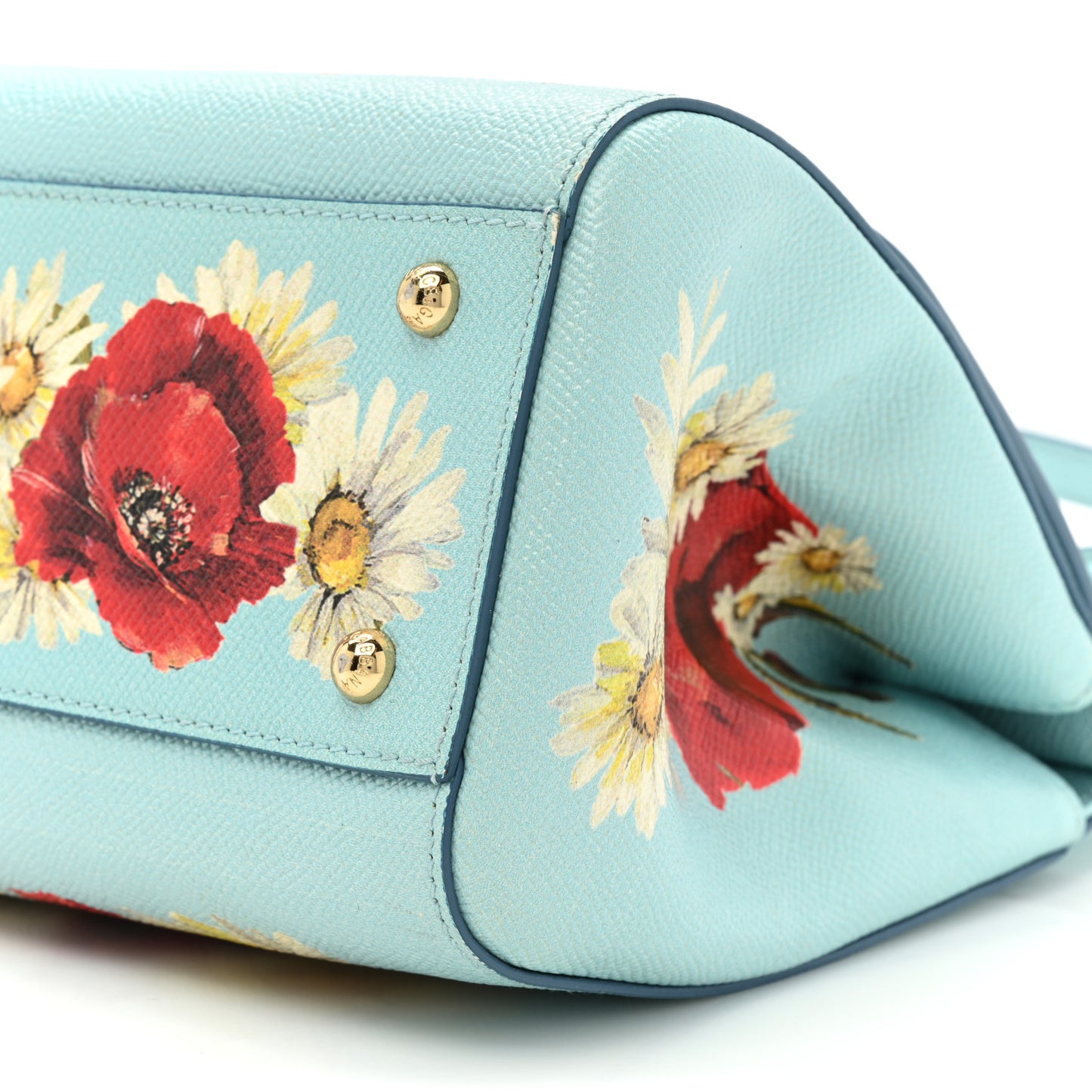 Dauphine St.Giap Papaveri Print Medium Miss Sicily Satchel Celeste