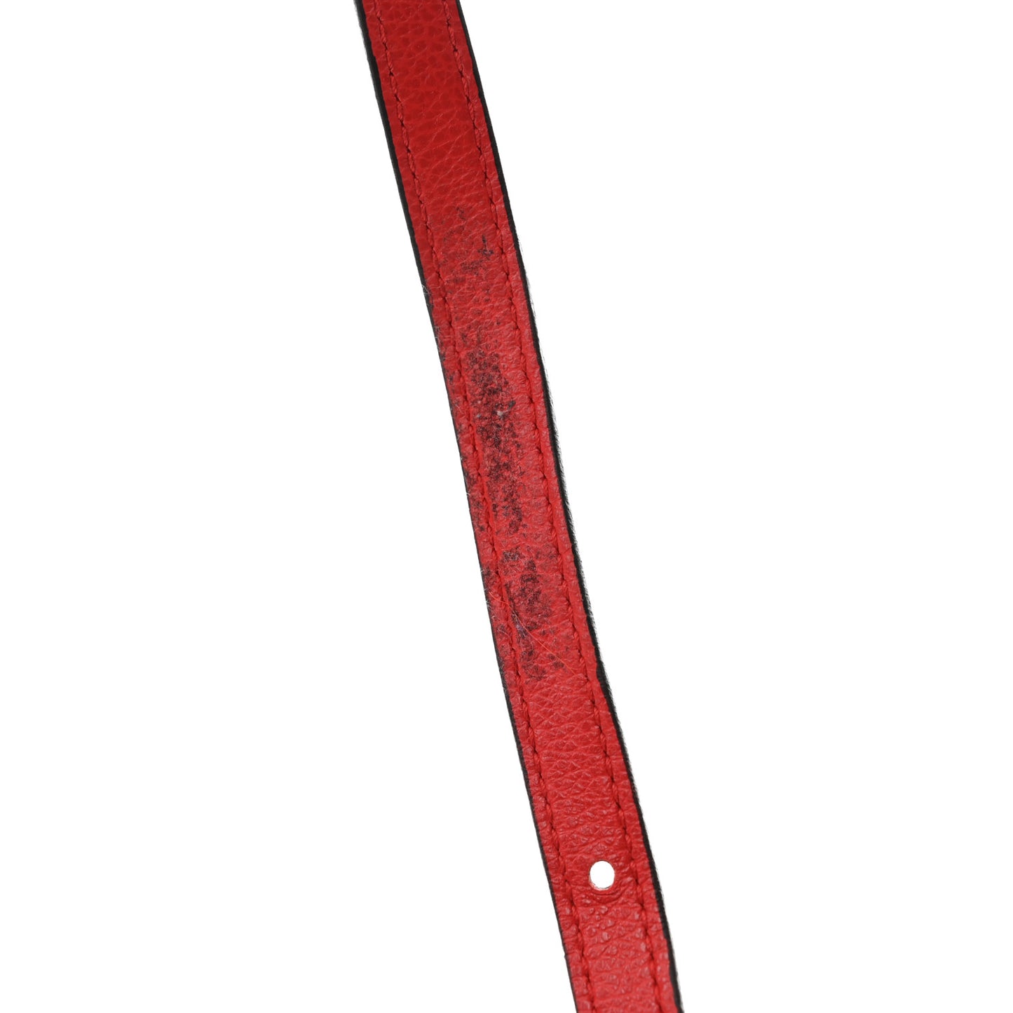 Shearling Fur Calfskin Suede Shoulder Bag Red