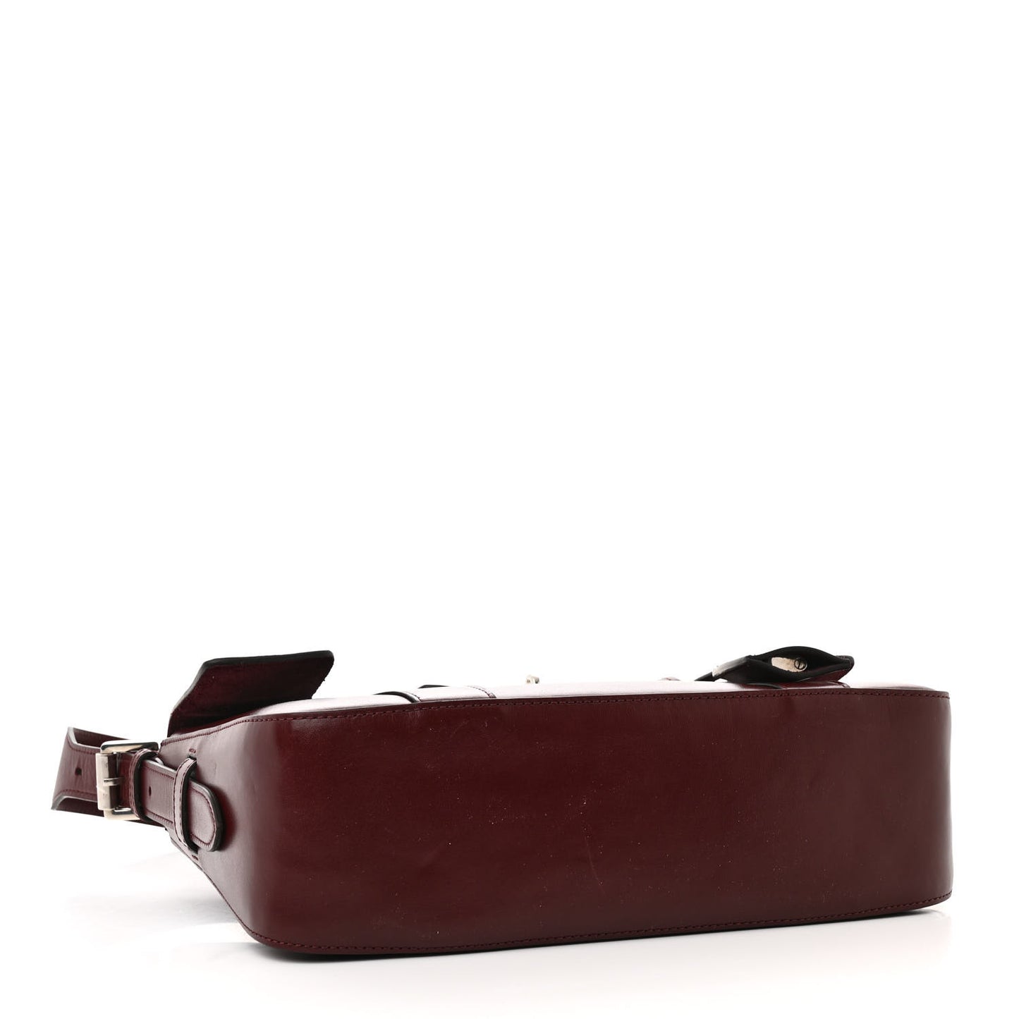 Shiny Smooth Calfskin East West Bayswater Black Cherry