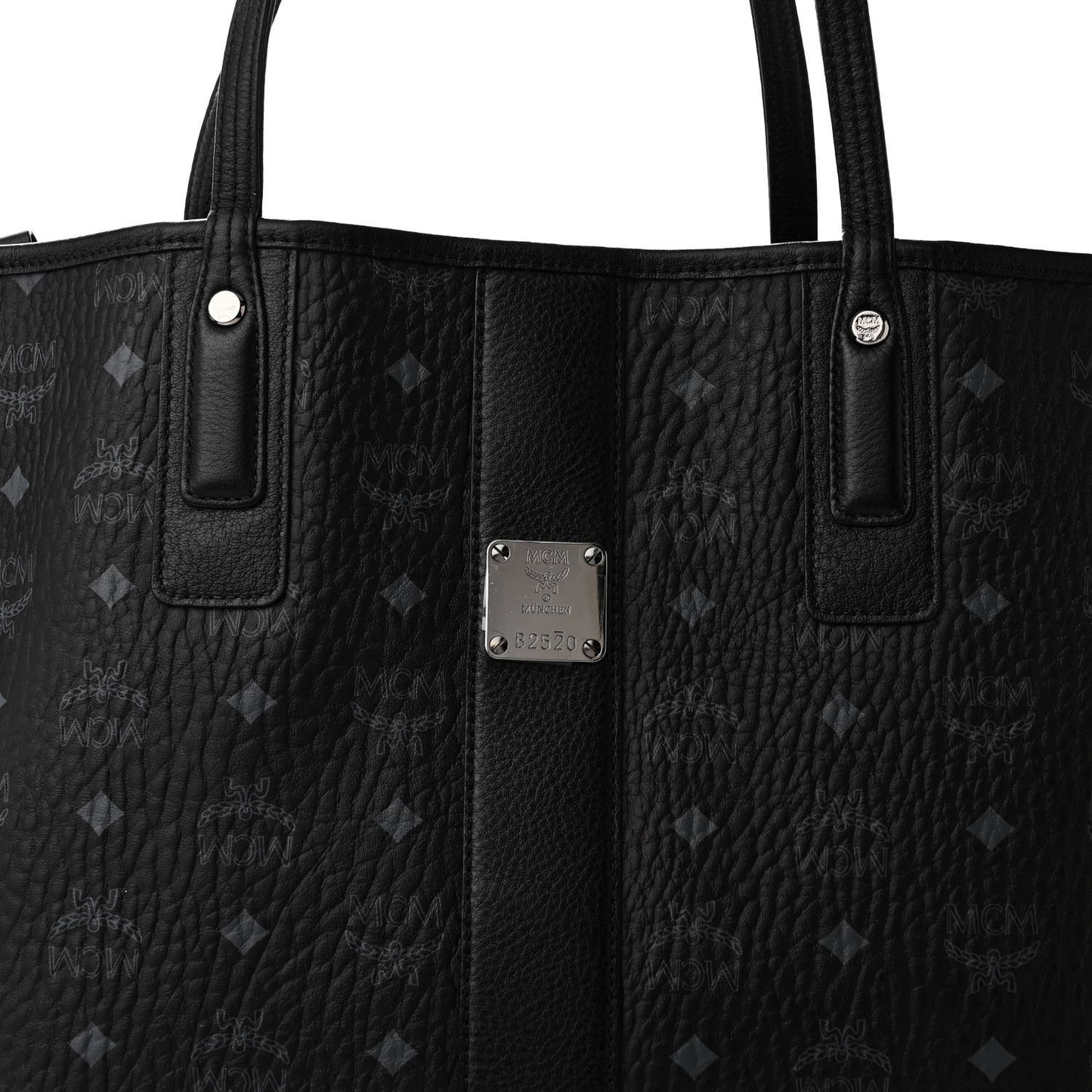 Visetos Medium Liz Reversible Shopper Tote Black