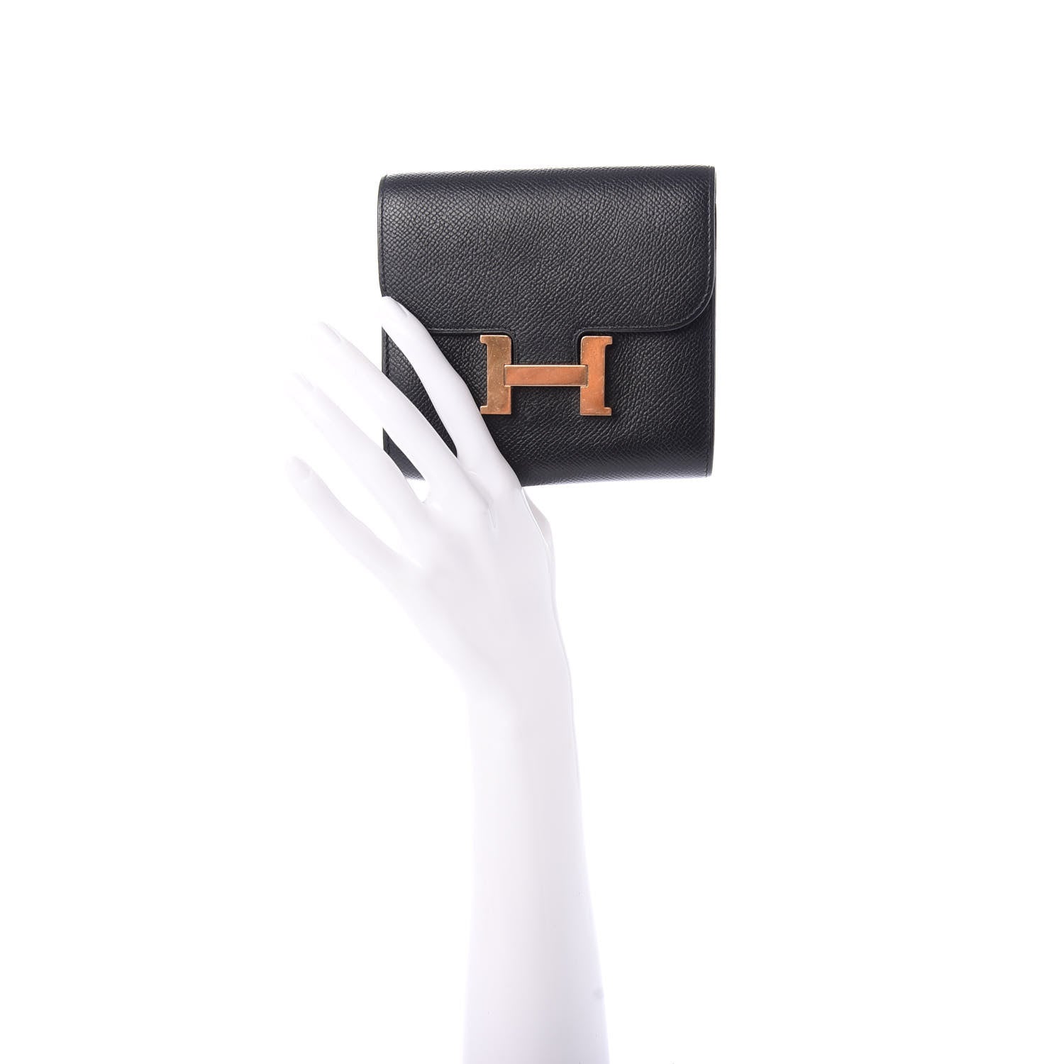 Hermes Epsom Constance Short Wallet Black 2 of 7