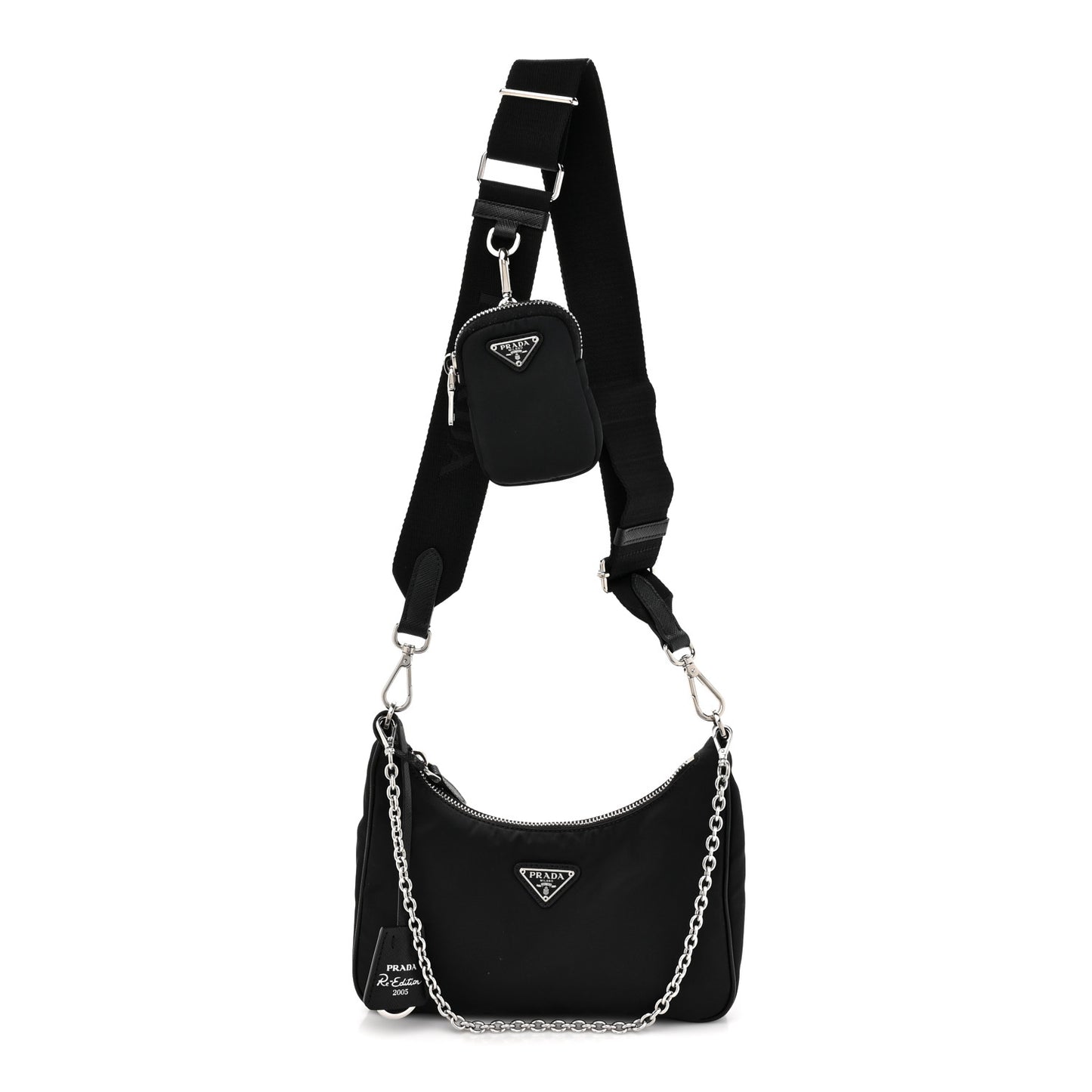 Nylon Re-Edition 2005 Shoulder Bag Black