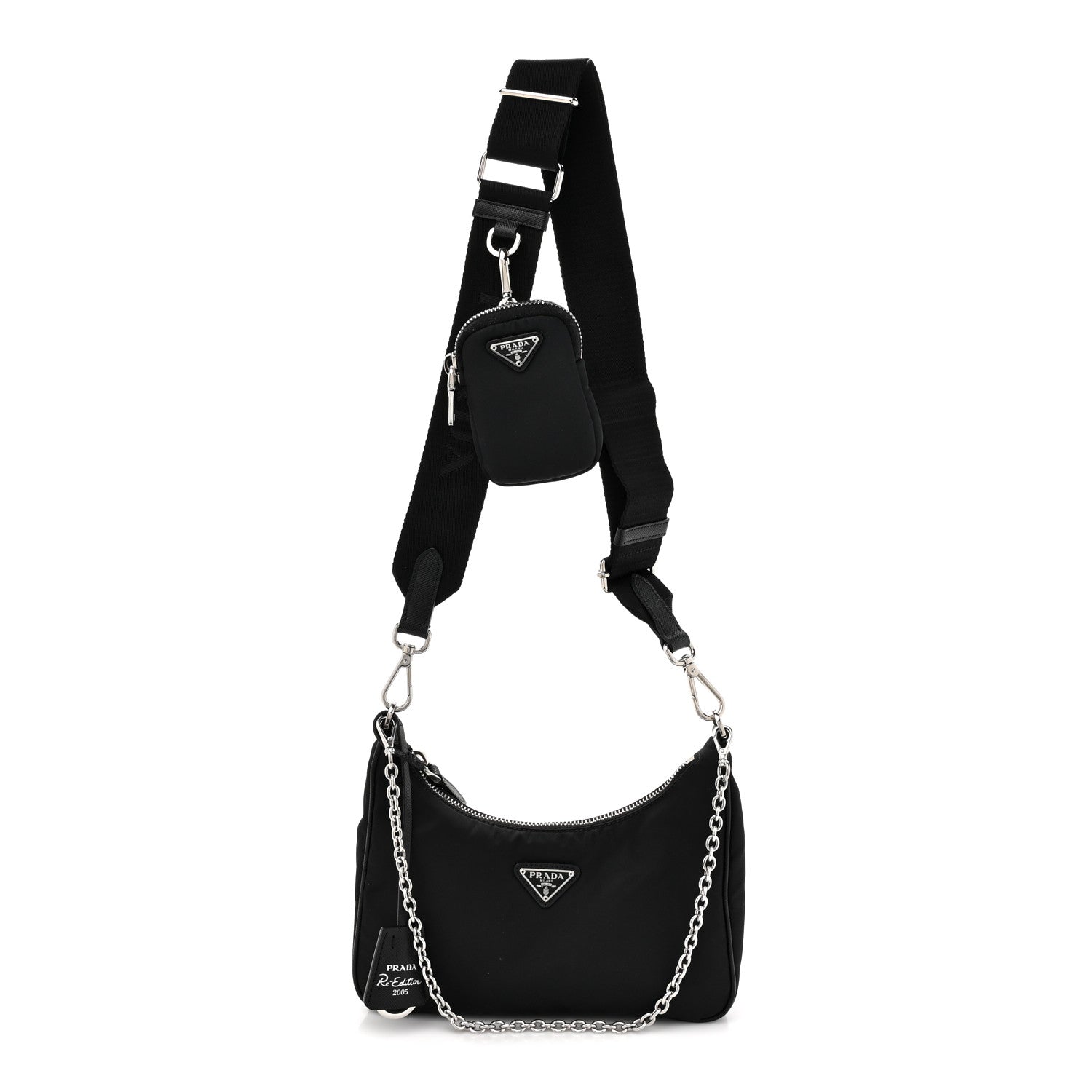 Prada Nylon Re-Edition 2005 Shoulder Bag Black 1 of 14