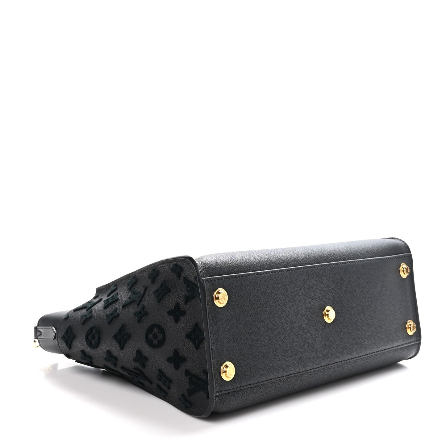 Calfskin Monogram Tufting On My Side Black