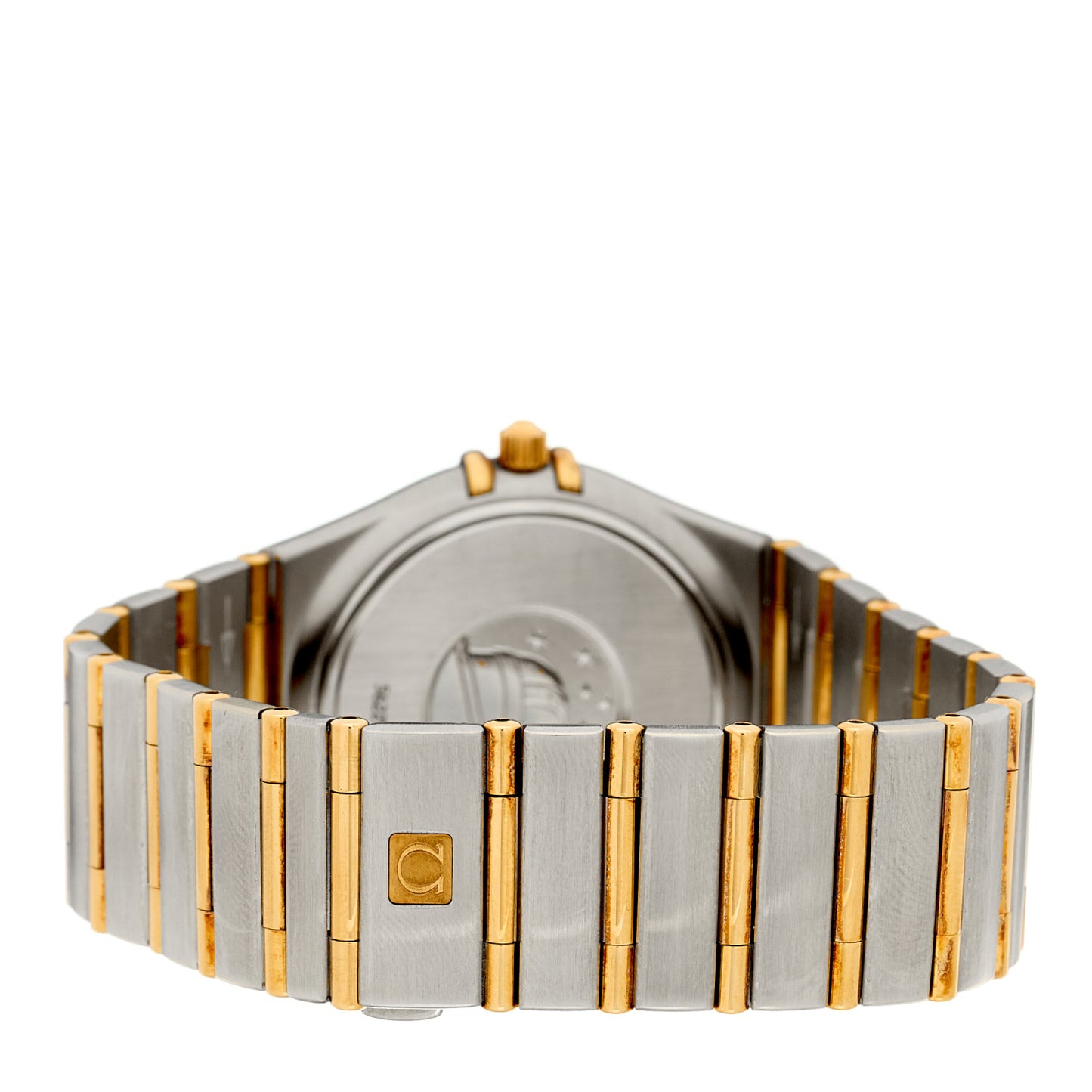 Stainless Steel 18K Yellow Gold 33mm Constellation Quartz Watch White 1212.30
