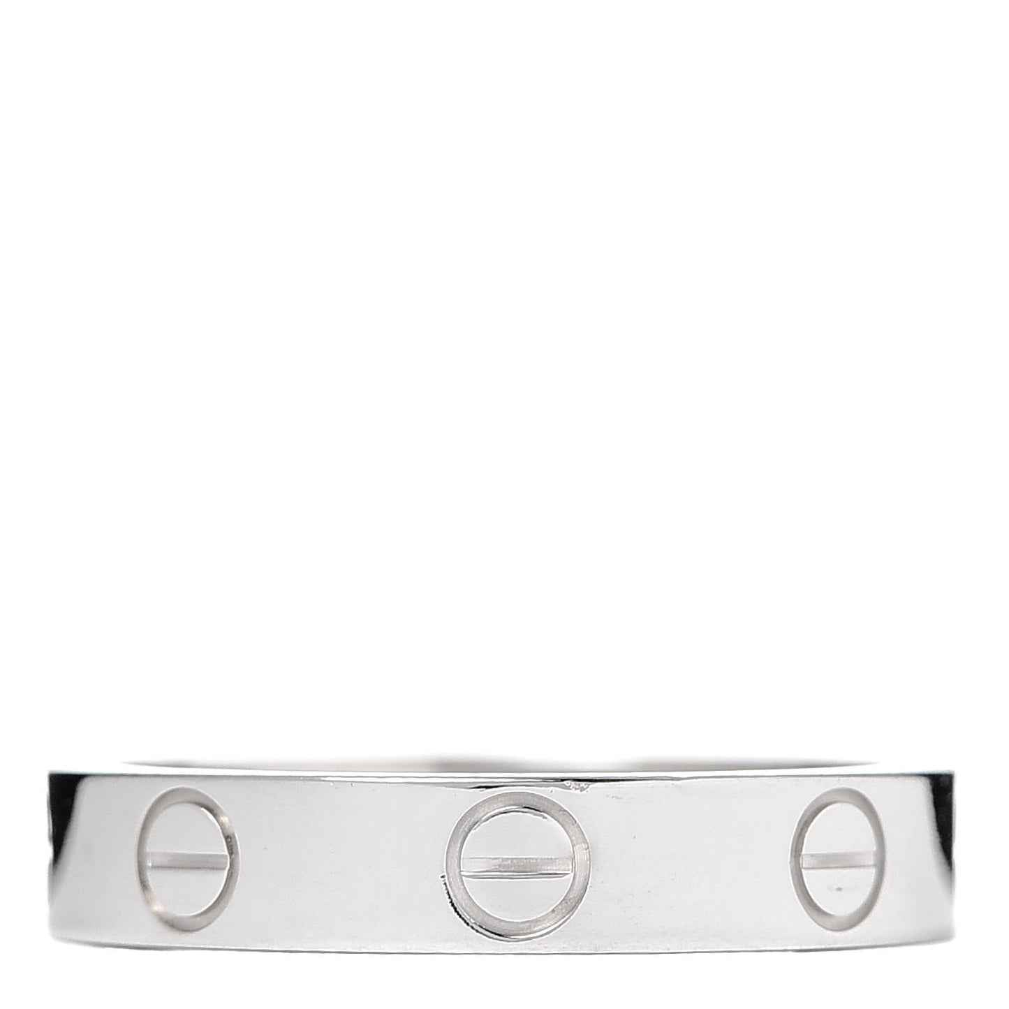 18K White Gold 3.5mm LOVE Wedding Band Ring 51 5.75