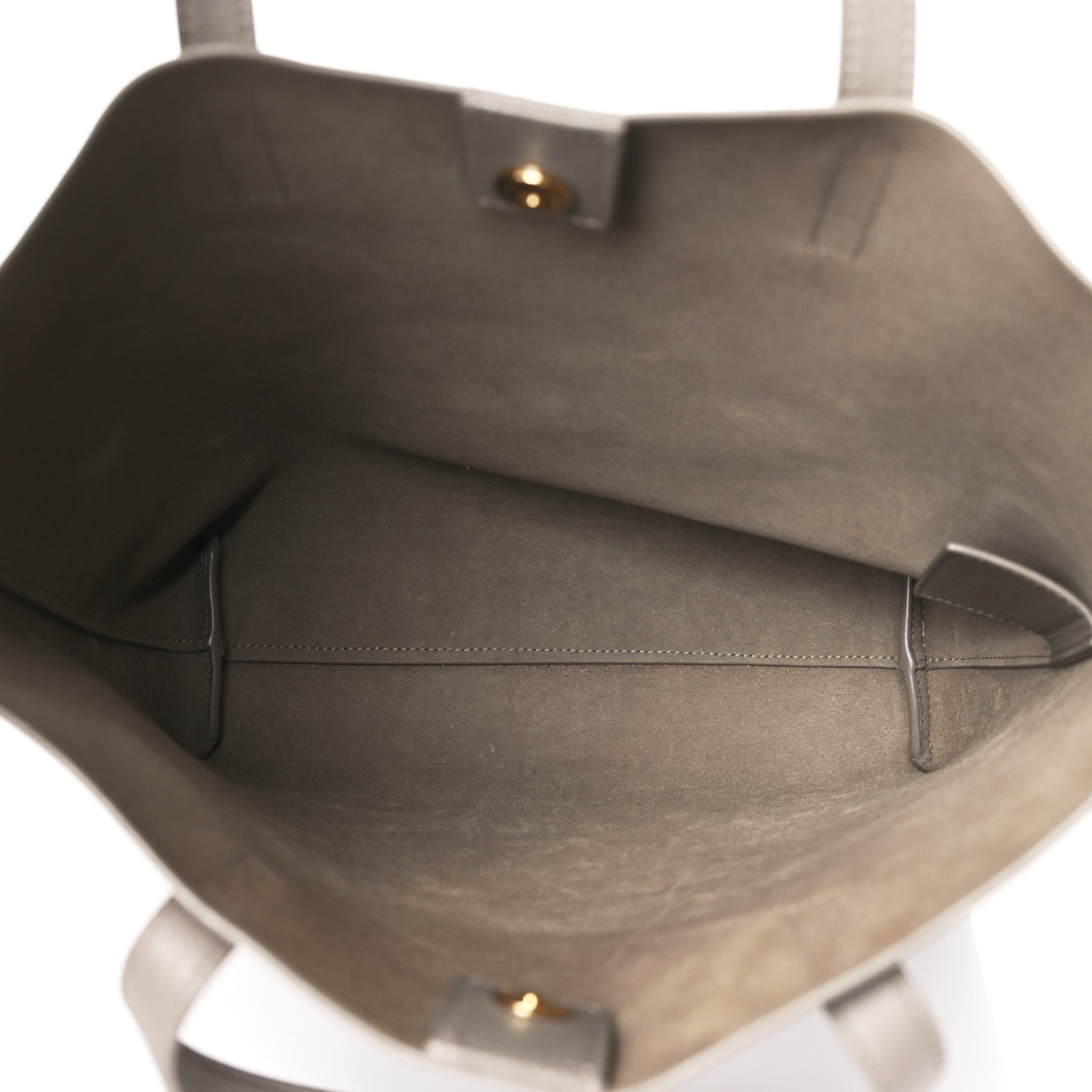 Saint Laurent Calfskin Toy Shopping Tote Greyish Brown 5 of 10