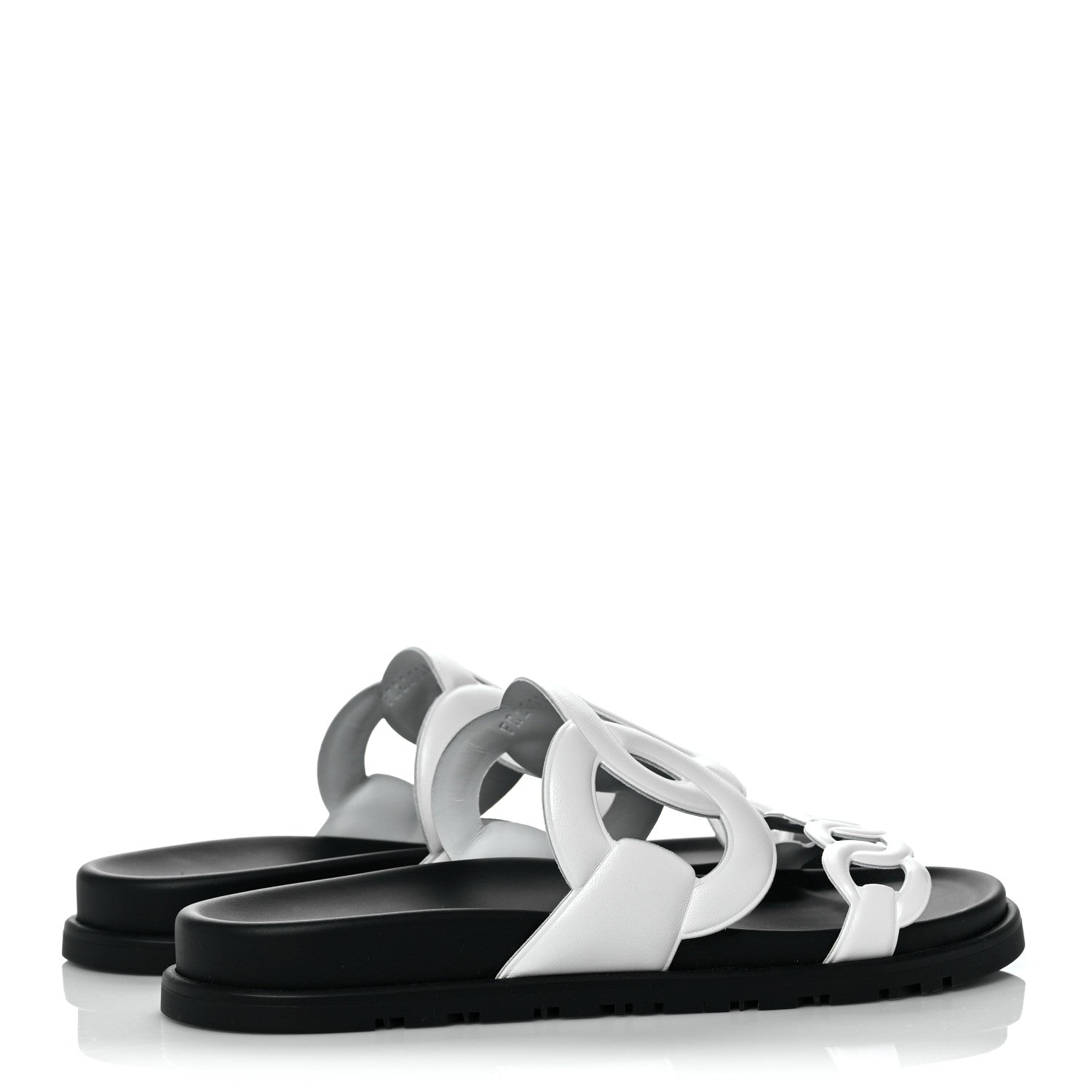 Hermes Nappa Womens Extra Sandals 38 White 4 of 9