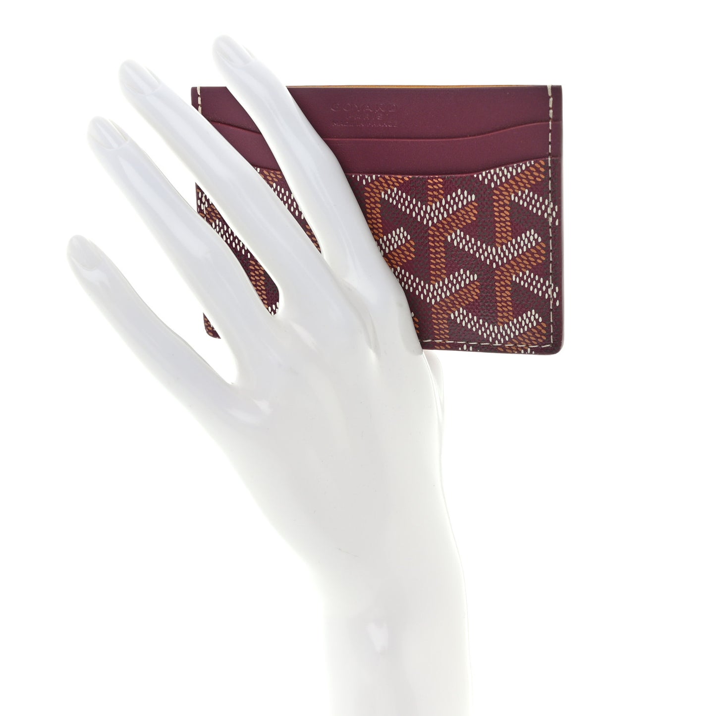 Goyardine Saint Sulpice Card Holder Bordeaux