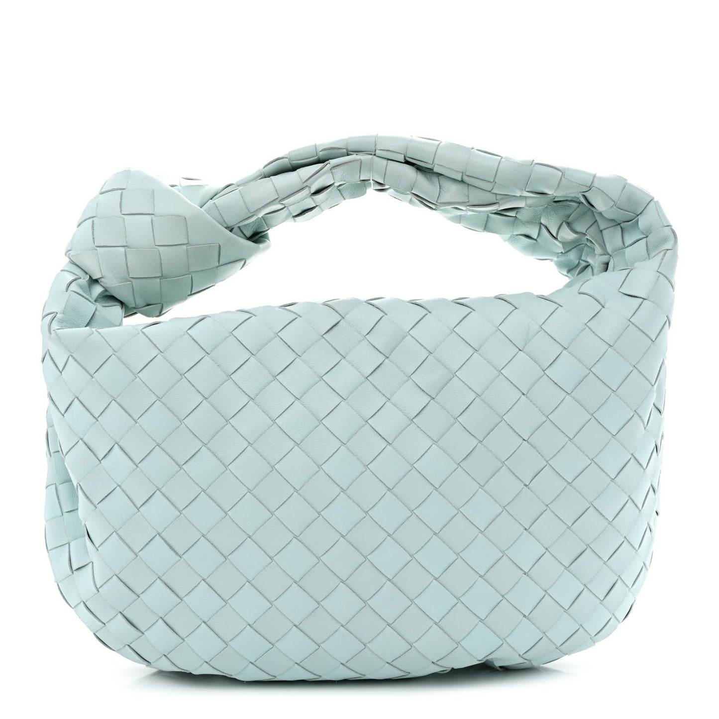 Nappa Intrecciato Teen Jodie Hobo Teal Washed