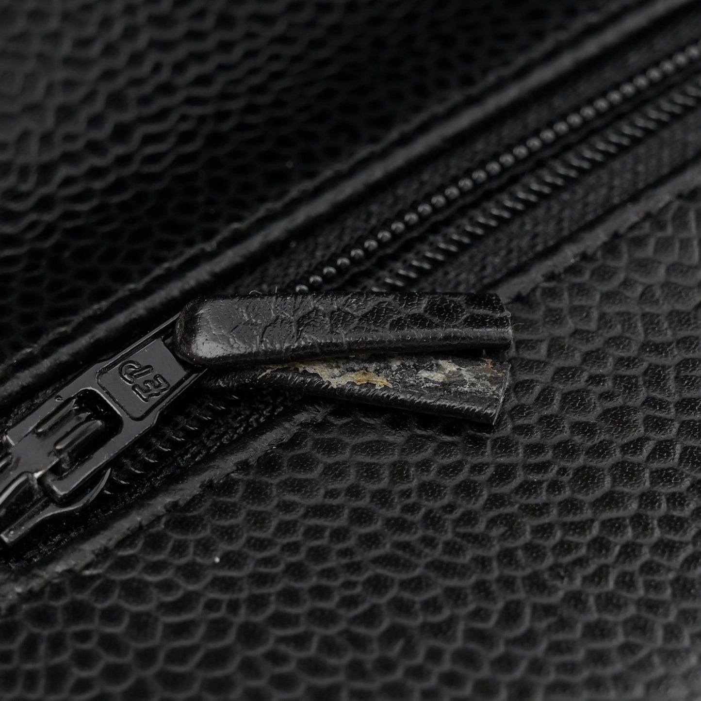 Caviar Quilted Small Double Flap Black