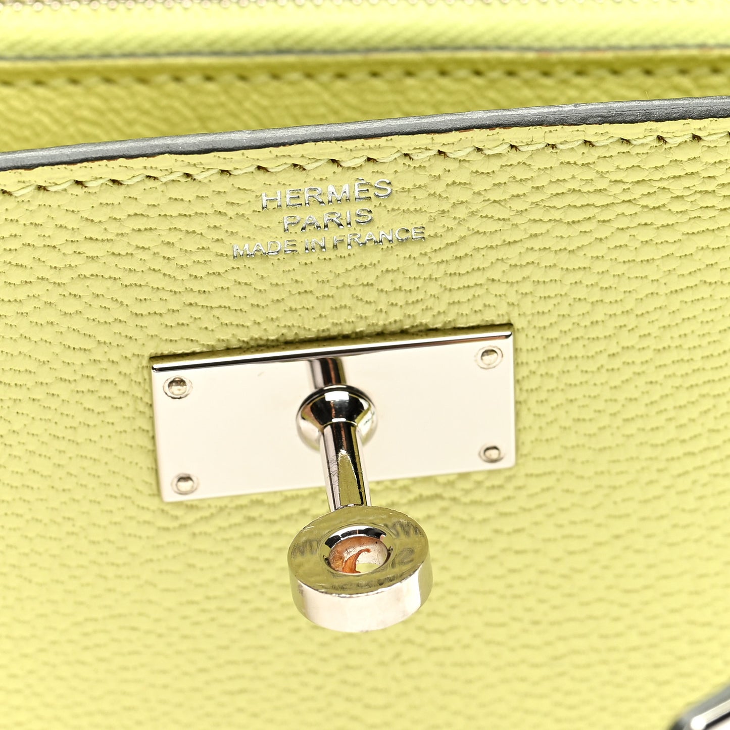 Chevre Mysore Kelly Wallet To Go Jaune Bourgeon