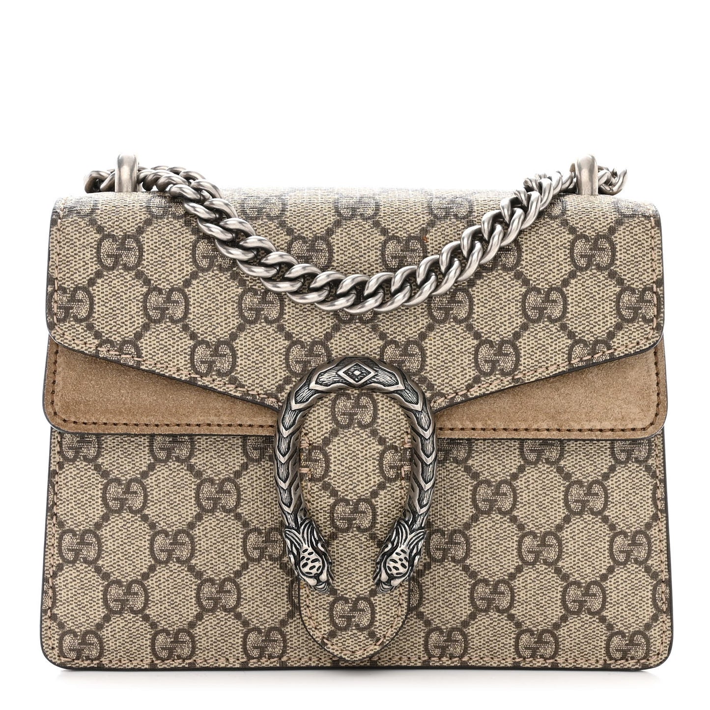 GG Supreme Monogram Mini Dionysus Shoulder Bag Taupe