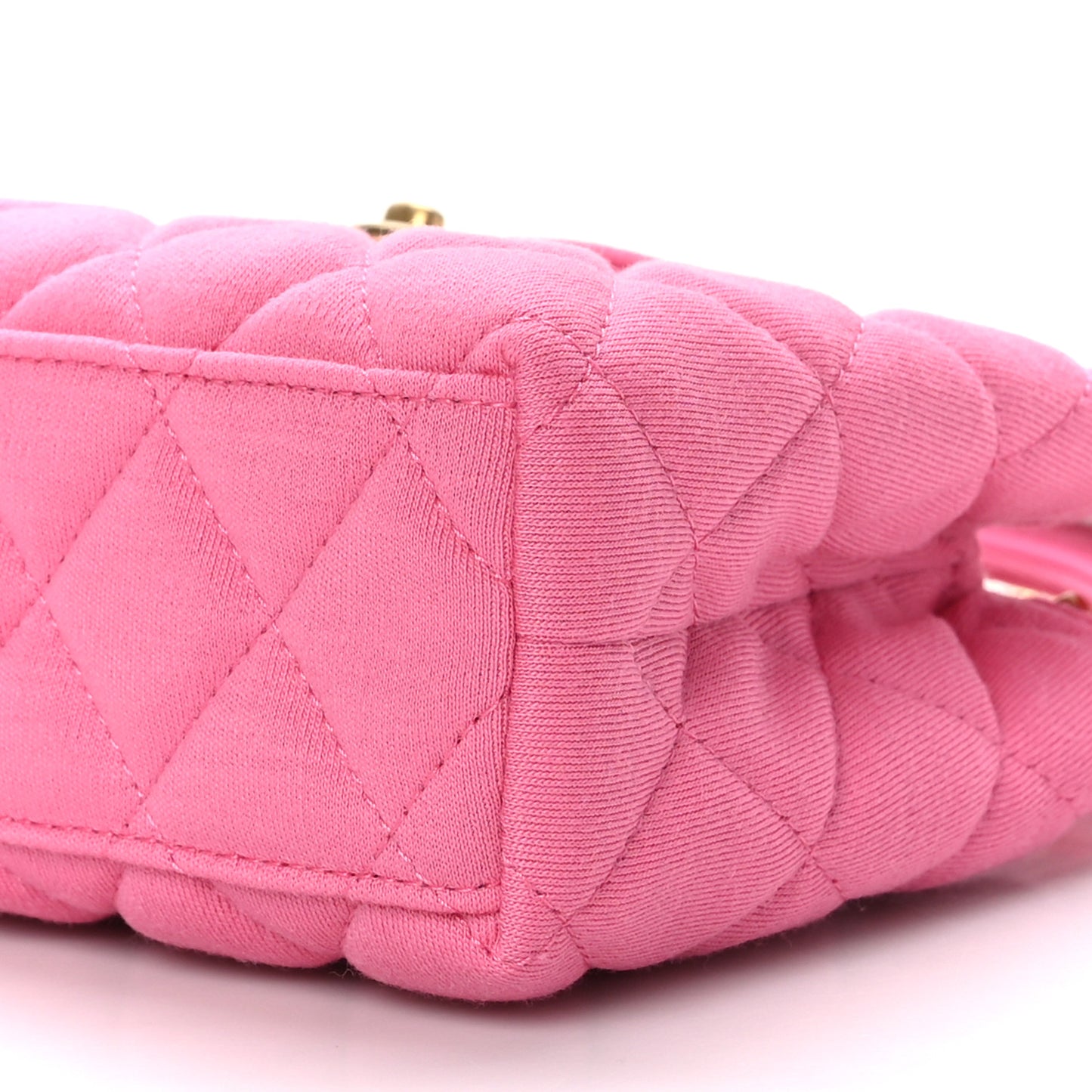 Jersey Quilted Nano Kelly Shopper Pink