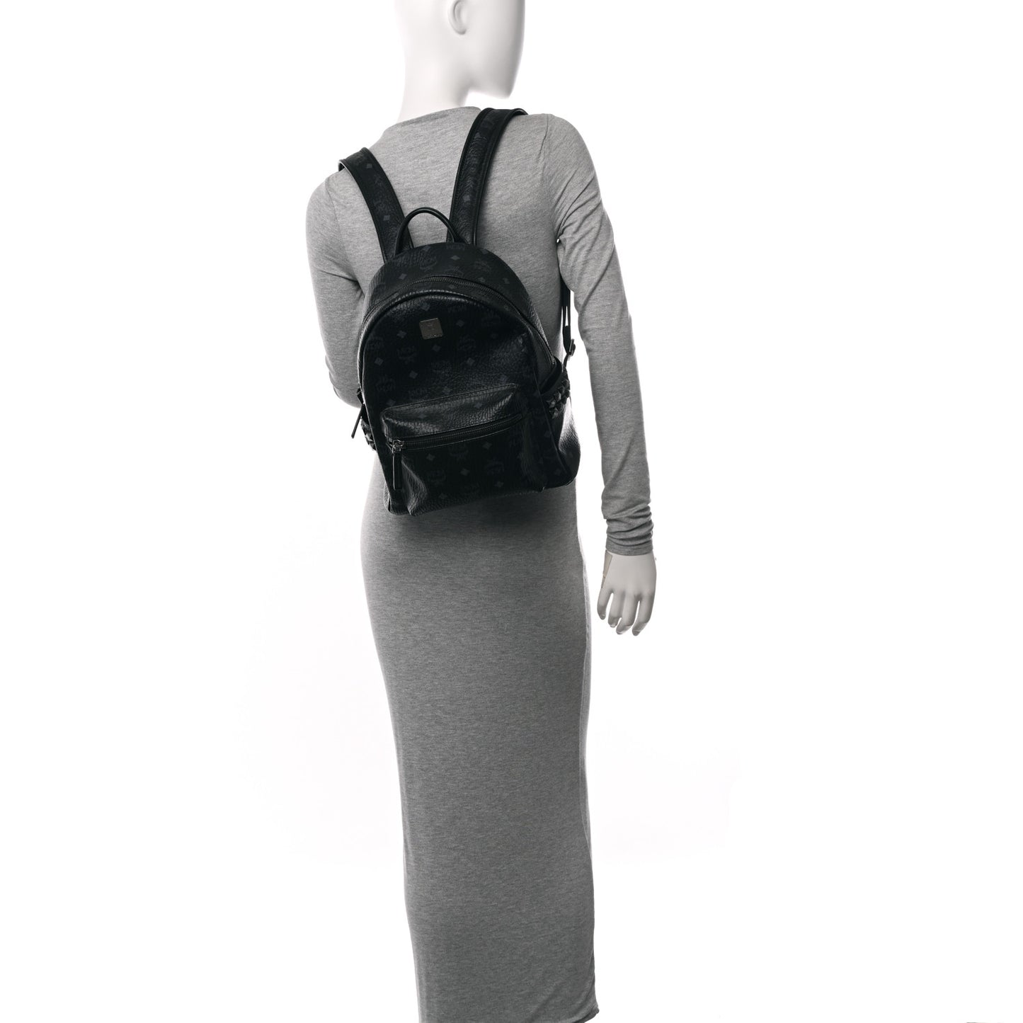 Visetos Small Side Stud Stark Backpack Black
