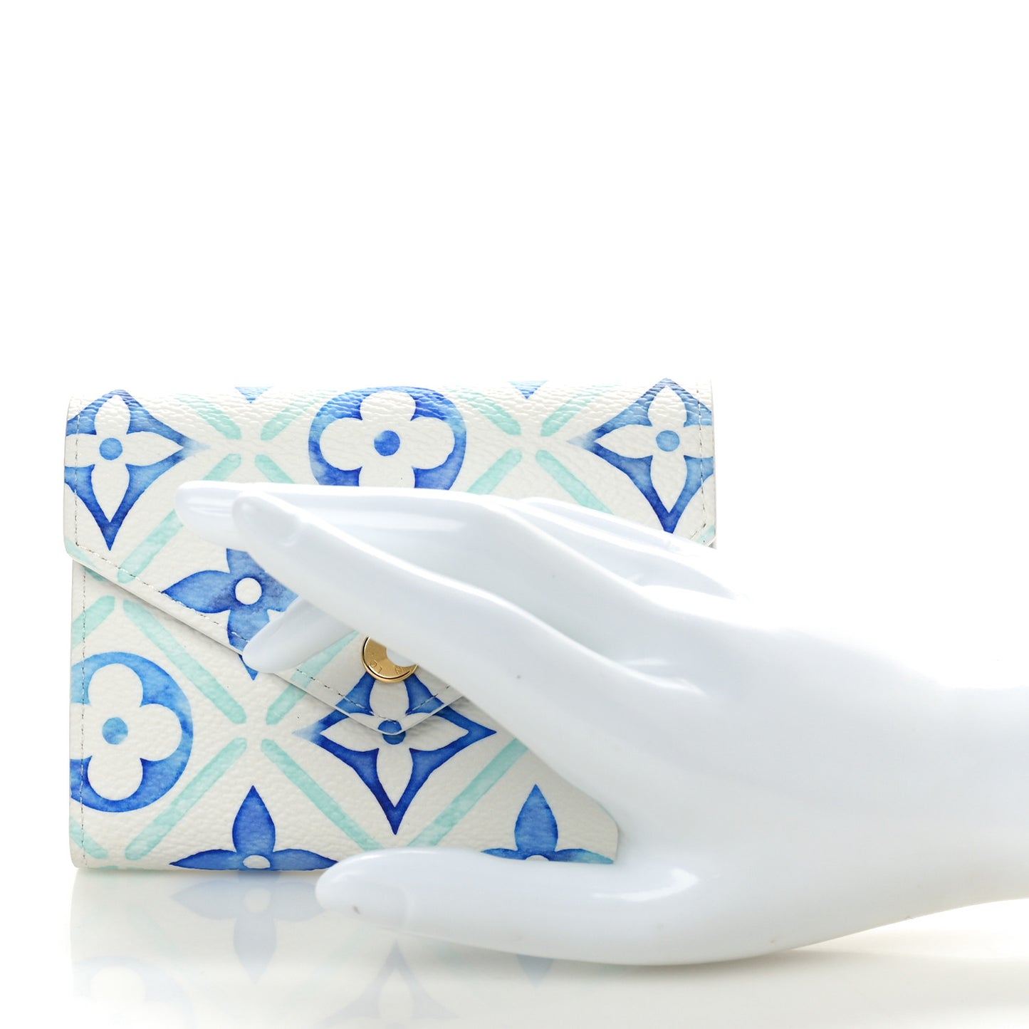 Monogram Tiles By The Pool Victorine Wallet Blue