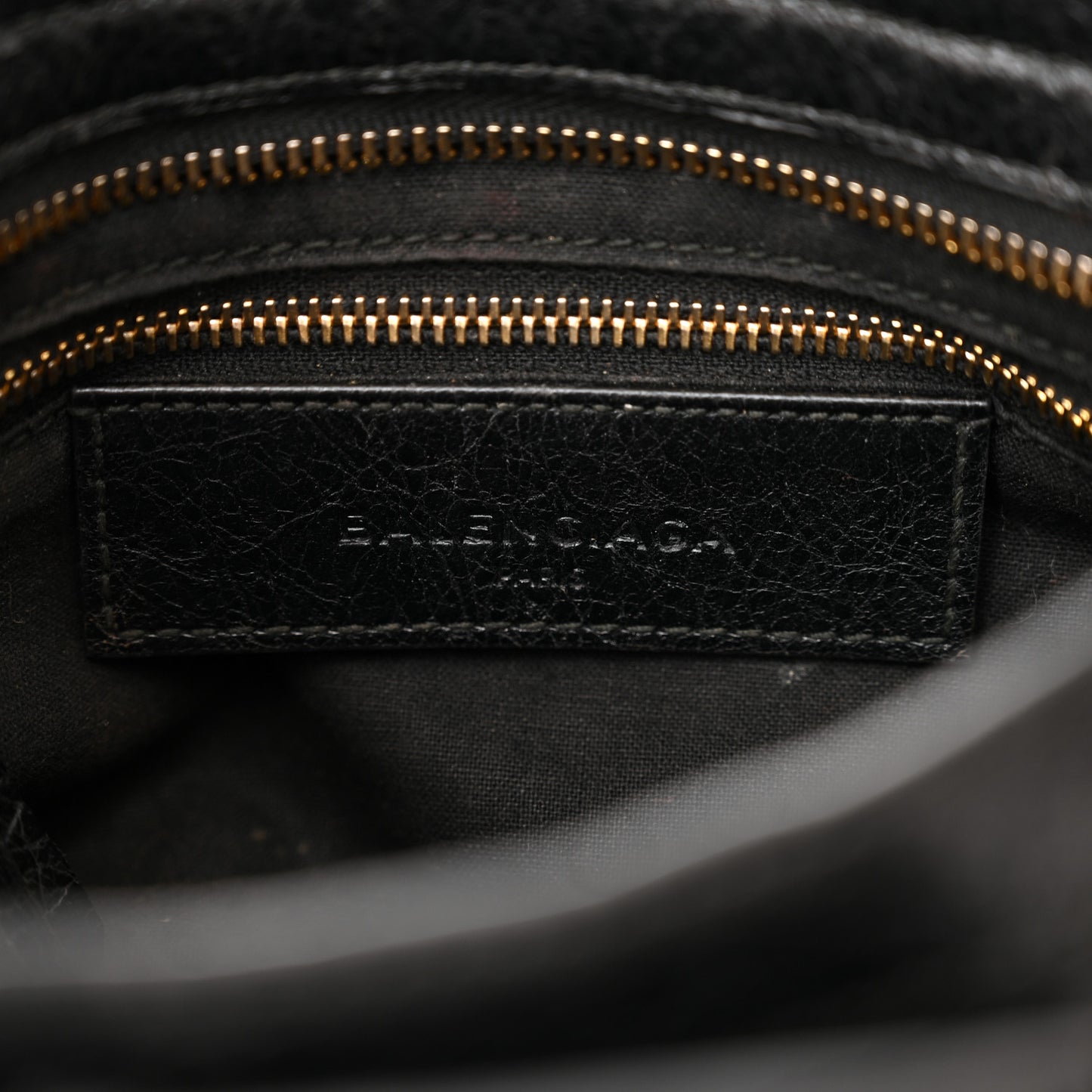 Agneau Classic Gold Hardware Mini City Black