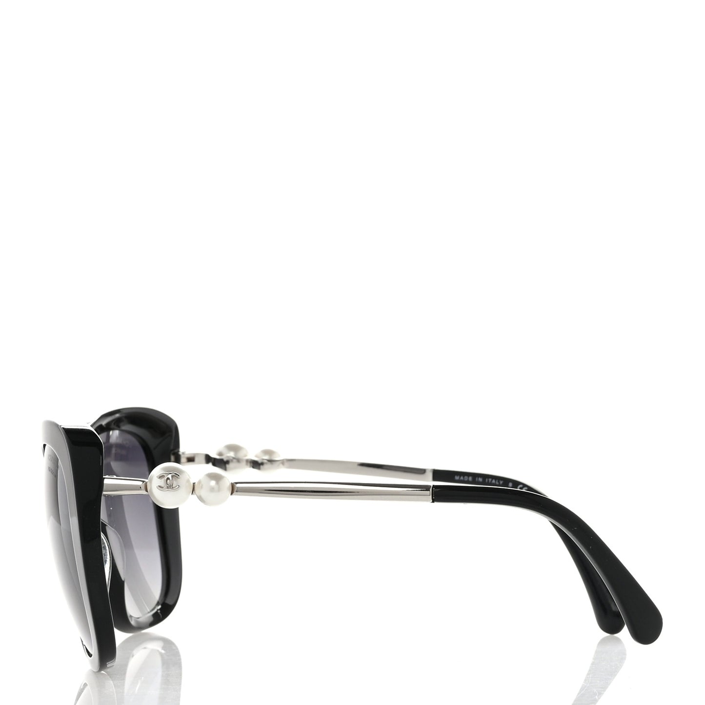 Acetate Polarized Butterfly Winter Pearl Sunglasses 5339-H-A Black