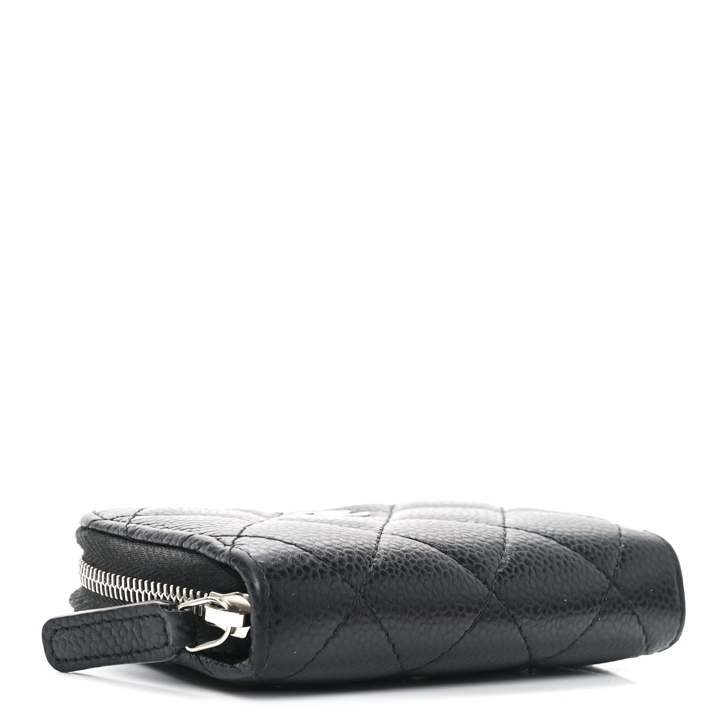 Chanel Caviar Quilted Zip Coin Purse Black 4 of 7