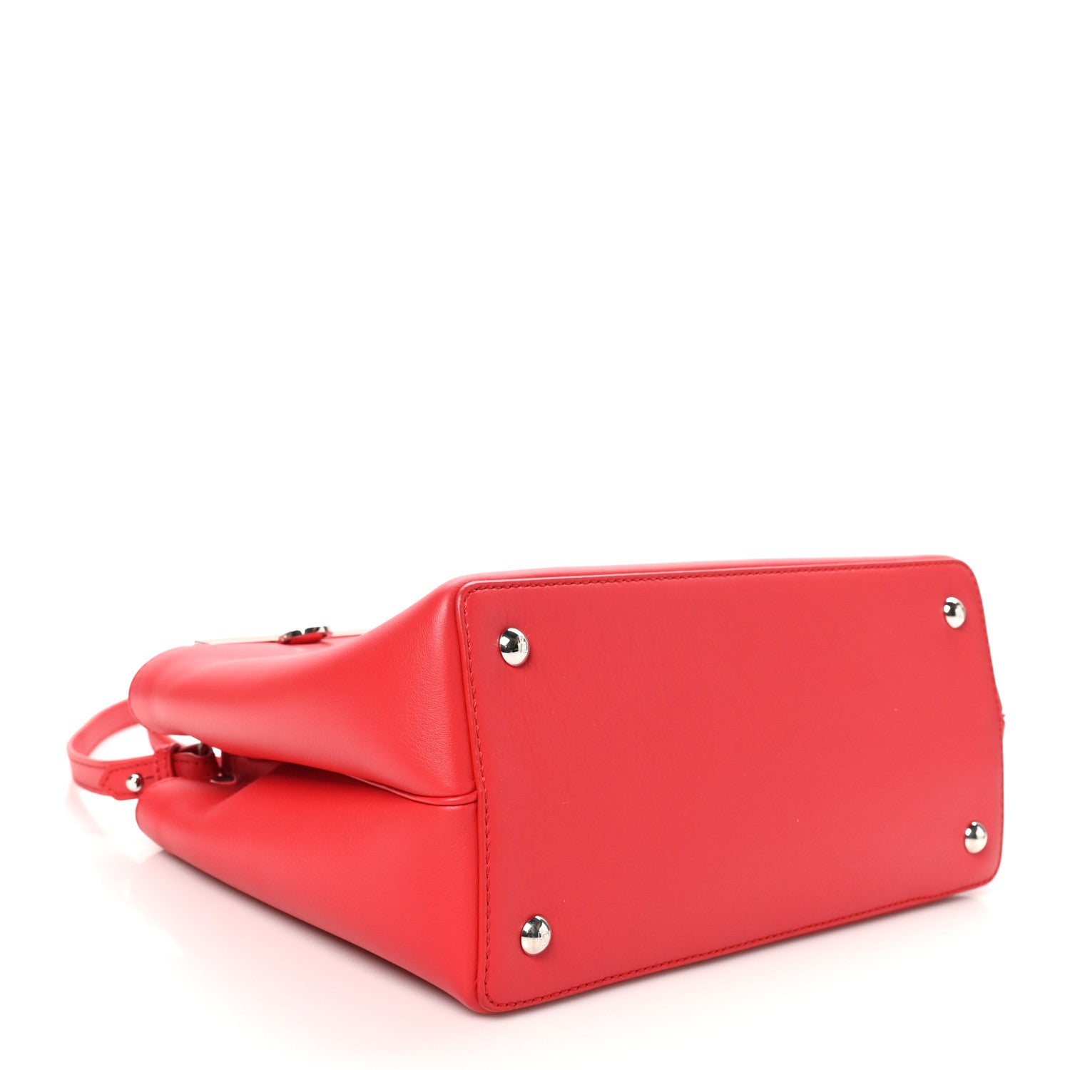 Fendi Vitello Dolce Century Petite 2Jours Tote Fiamma Ardesia 4 of 9
