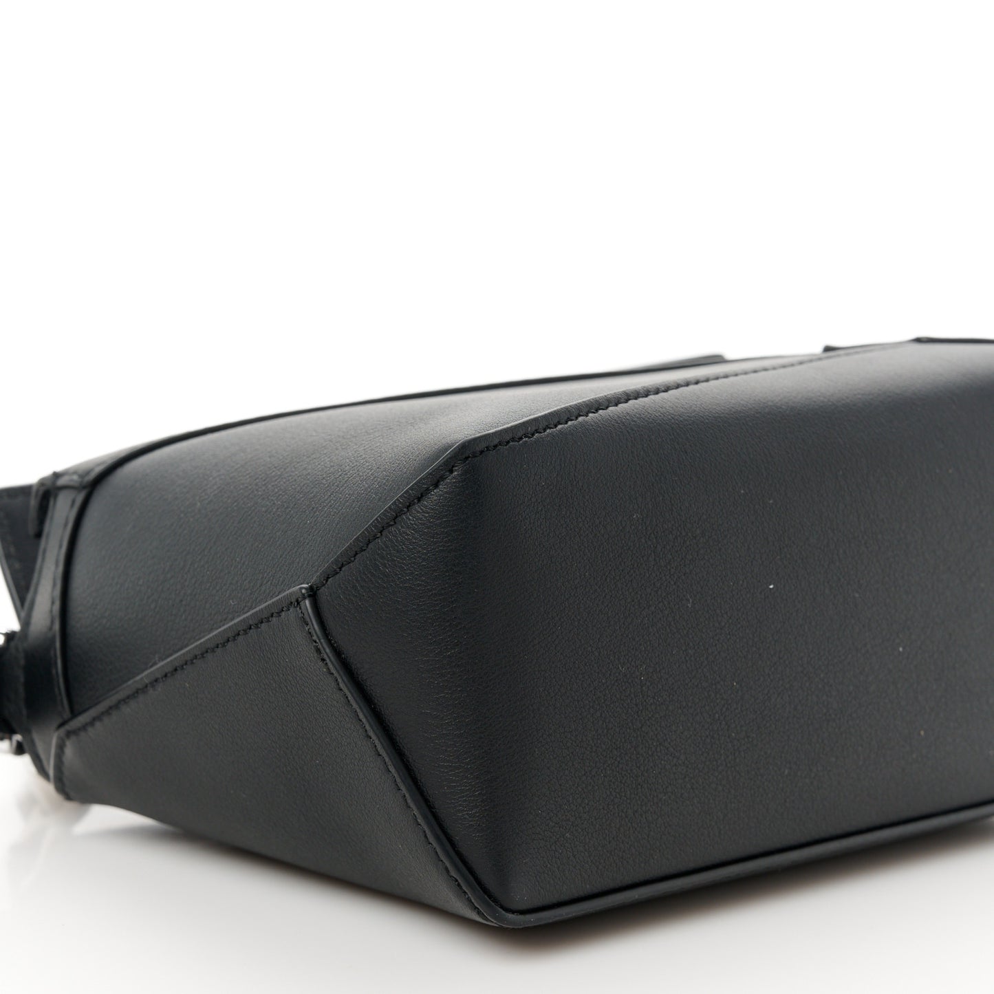 Calfskin Mini Puzzle Edge Bag Black