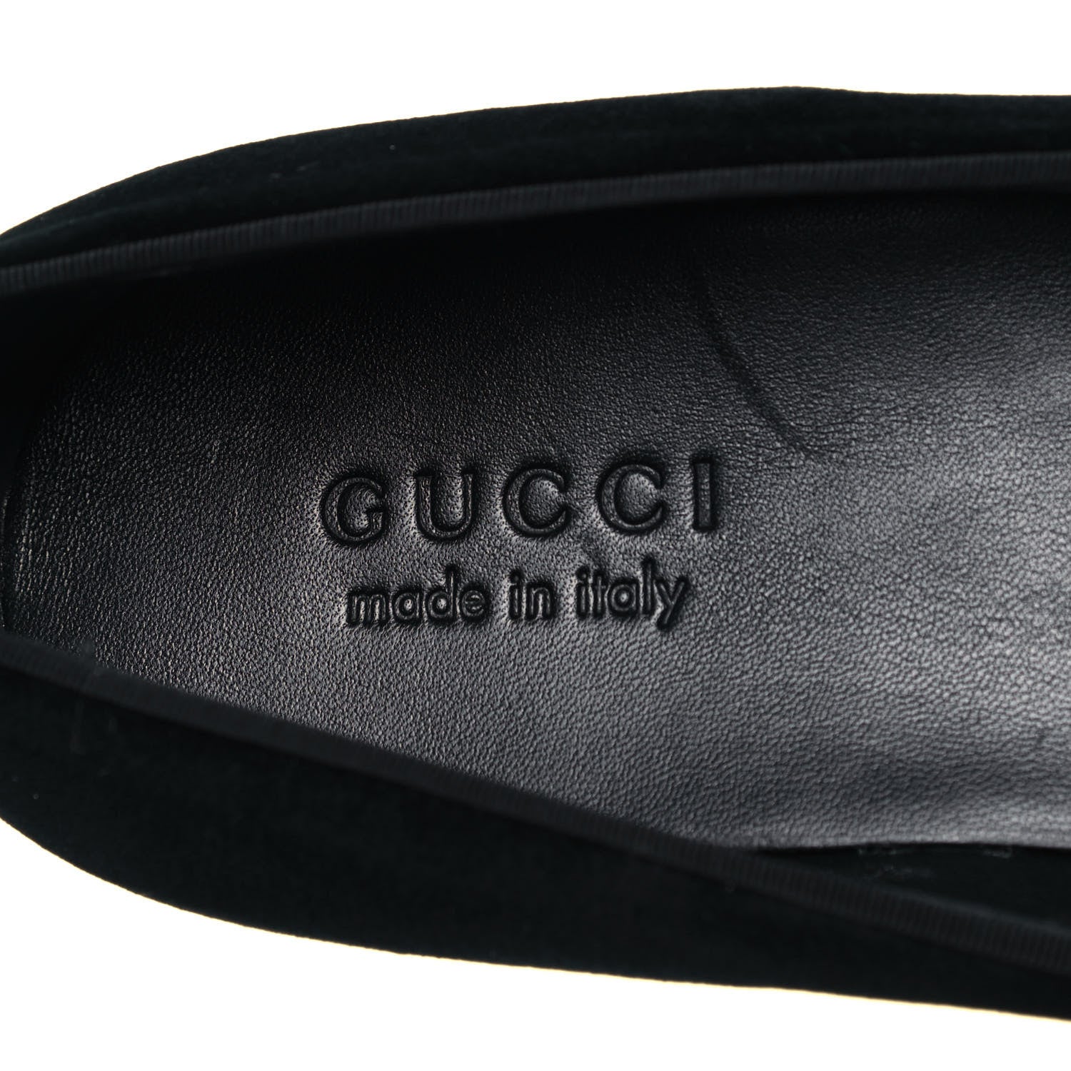 Gucci Velvet Embroidered Mens Loafers 8 Black 7 of 8
