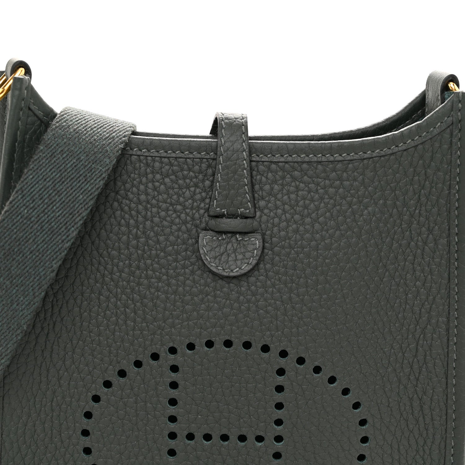 Hermes Taurillon Clemence Amazone Evelyne TPM Vert Fonce 8 of 11