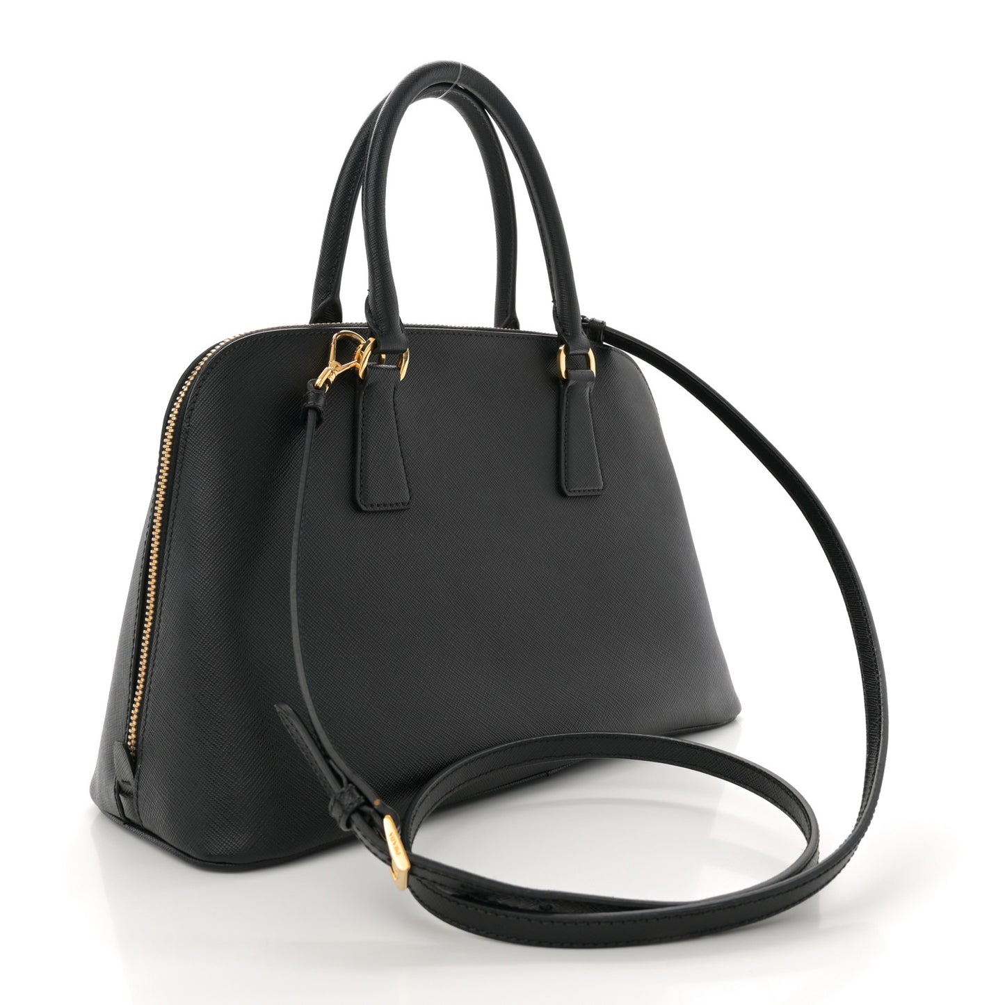 Saffiano Lux Medium Promenade Tote Black