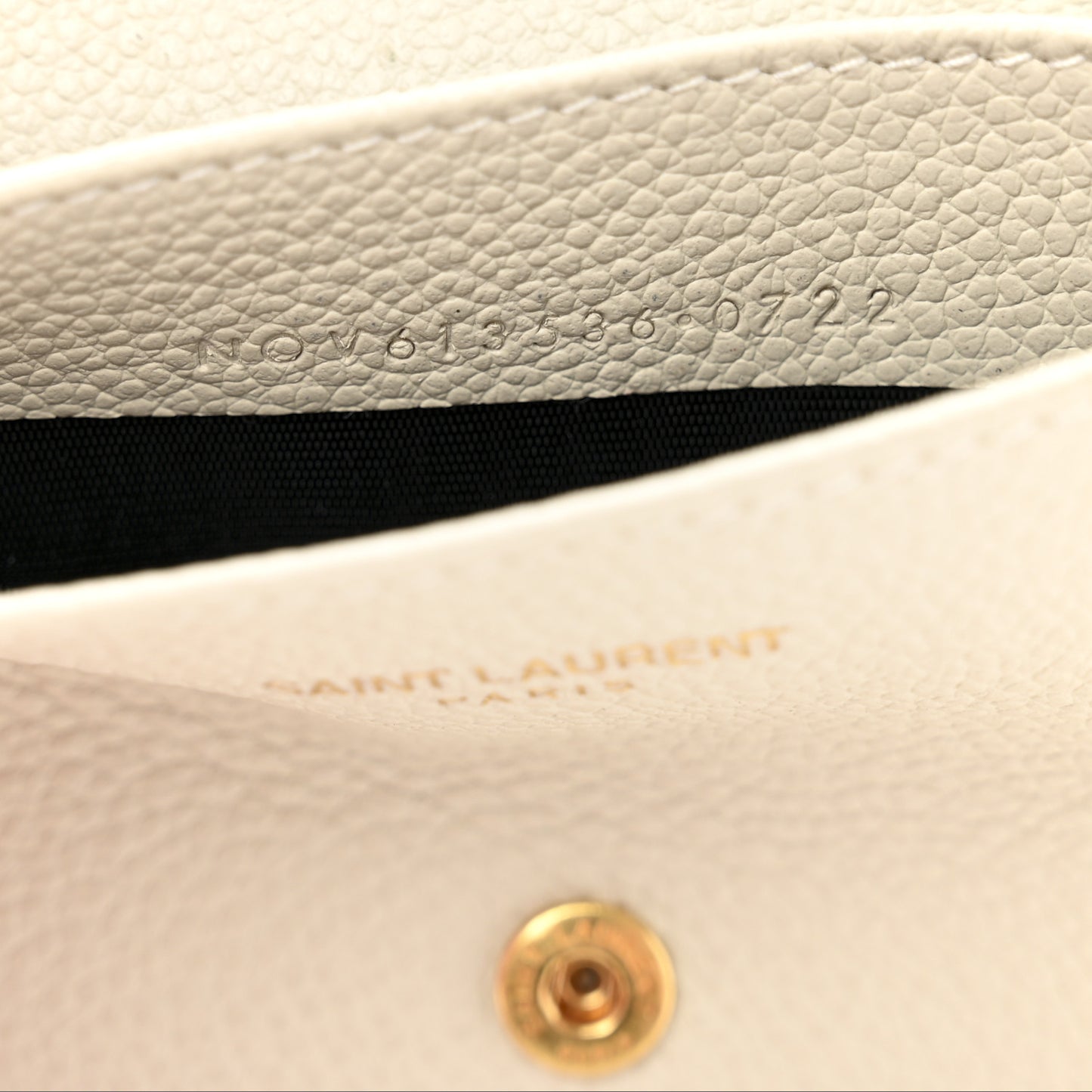 Grain De Poudre Mixed Matelasse Compact Fold Wallet White